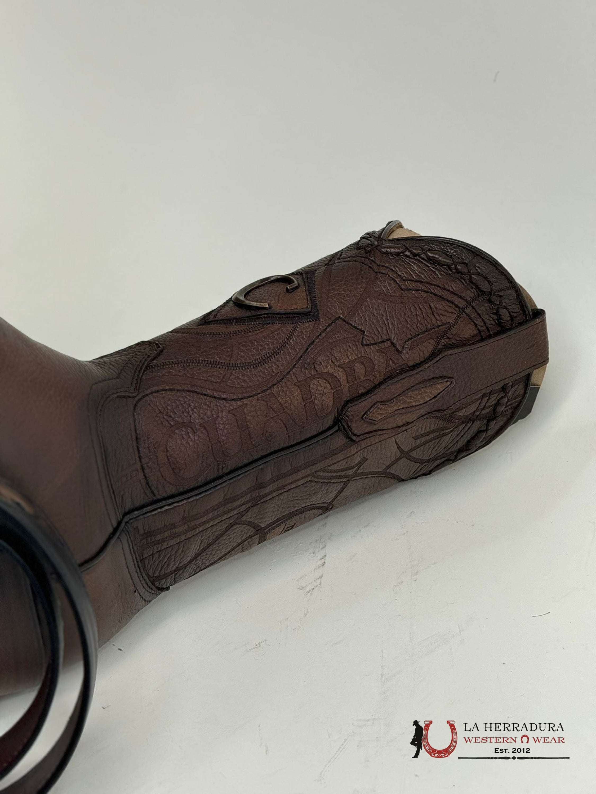 Cuadra Boots Deer Venado Brown Italiano Semi Square Toe Cu801 Botas Hombres