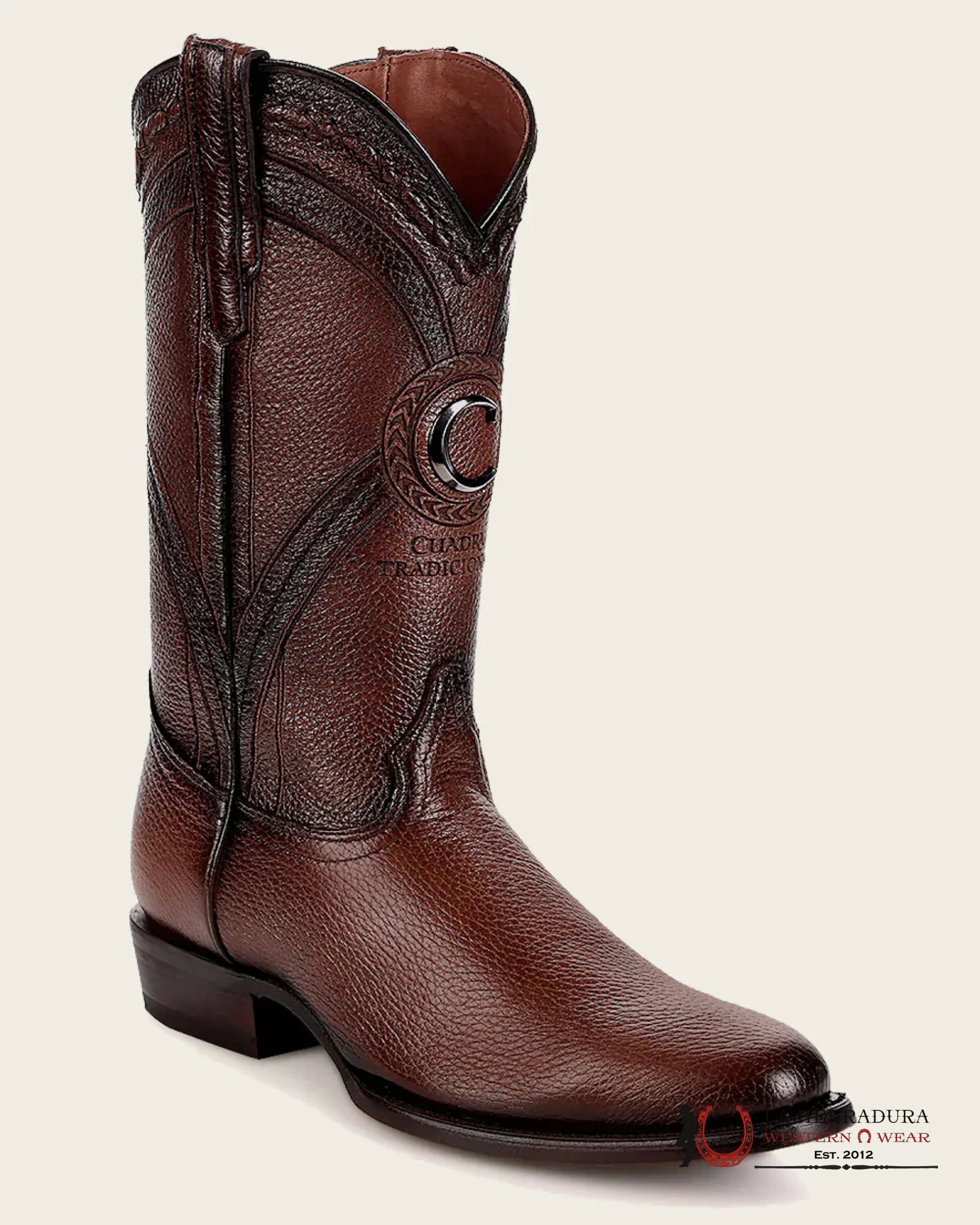 CUADRA OVAL BOTA DE VENADO VARYO MIEL BOTAS HOMBRES