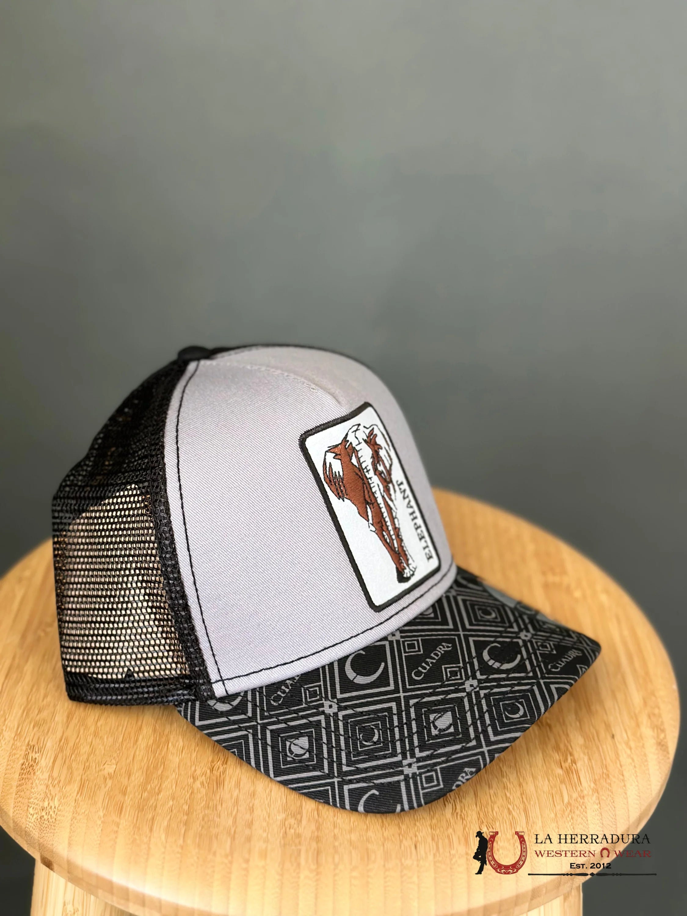 Cuadra Elephant Charcoal Black Cap Caps Mens Gorras Hombres