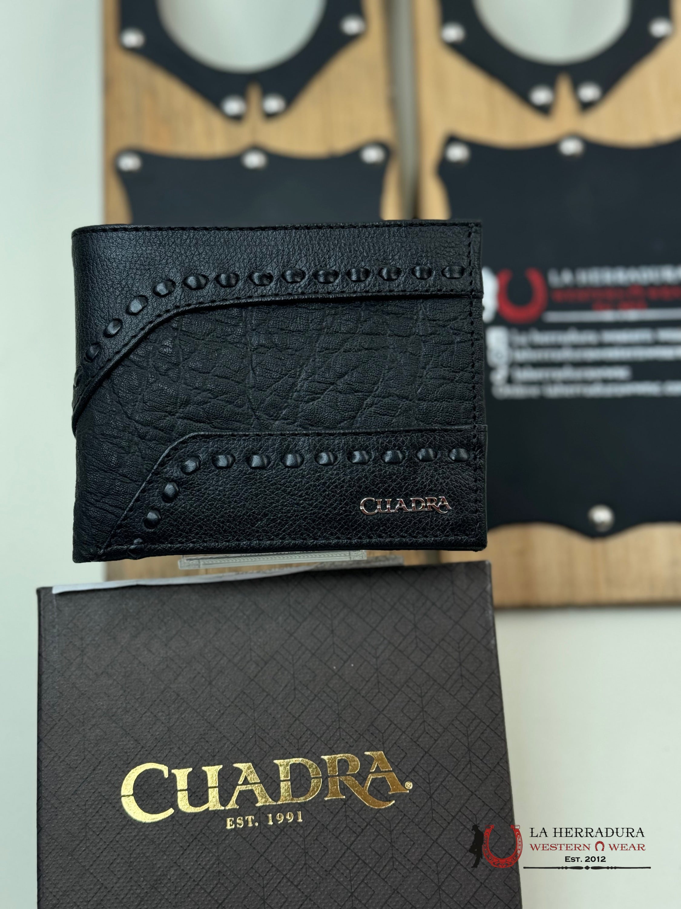 Cuadra Exotic Elefante Black Wallet Accesorios