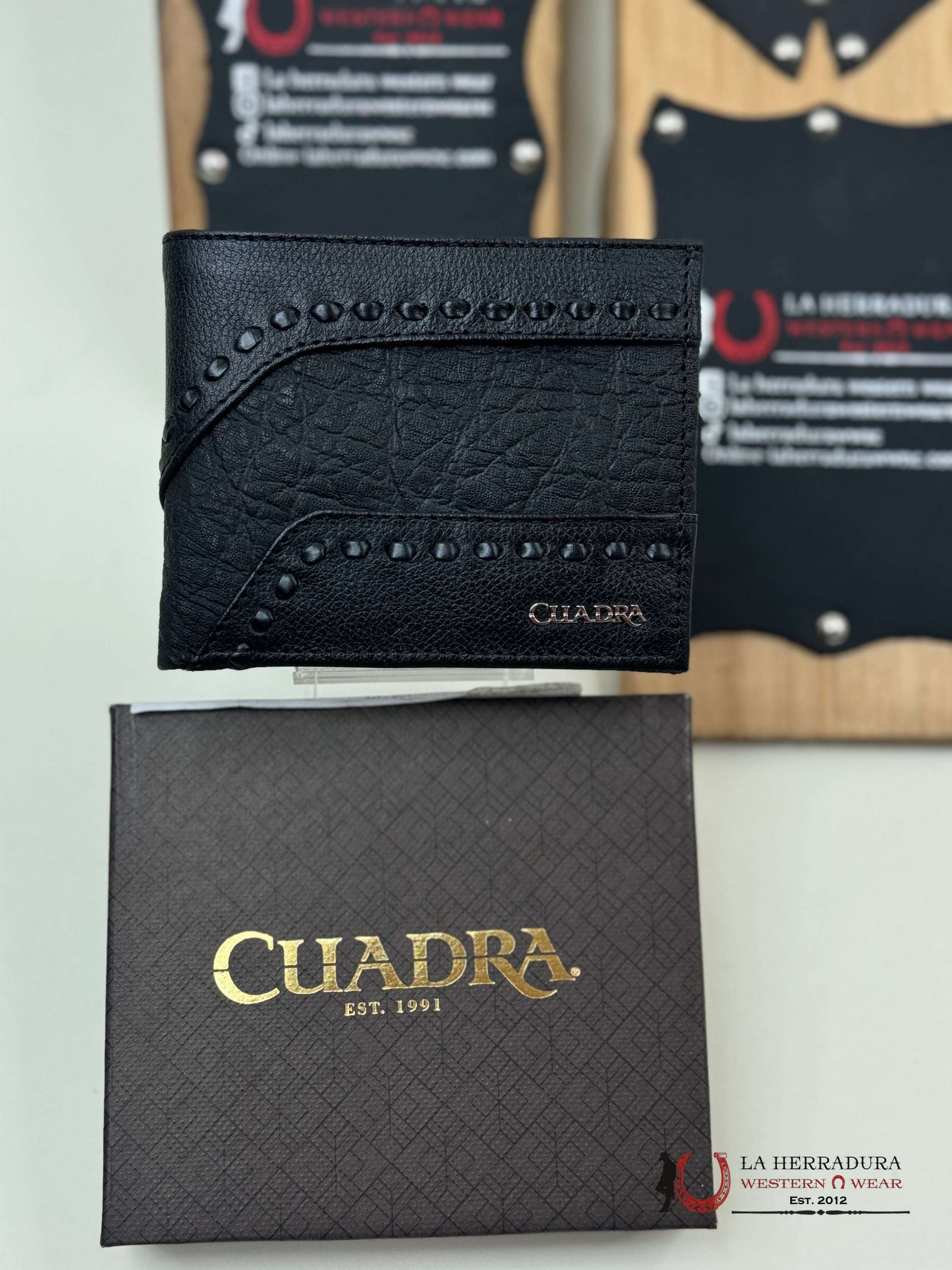 Cuadra Exotic Elefante Black Wallet Accesorios