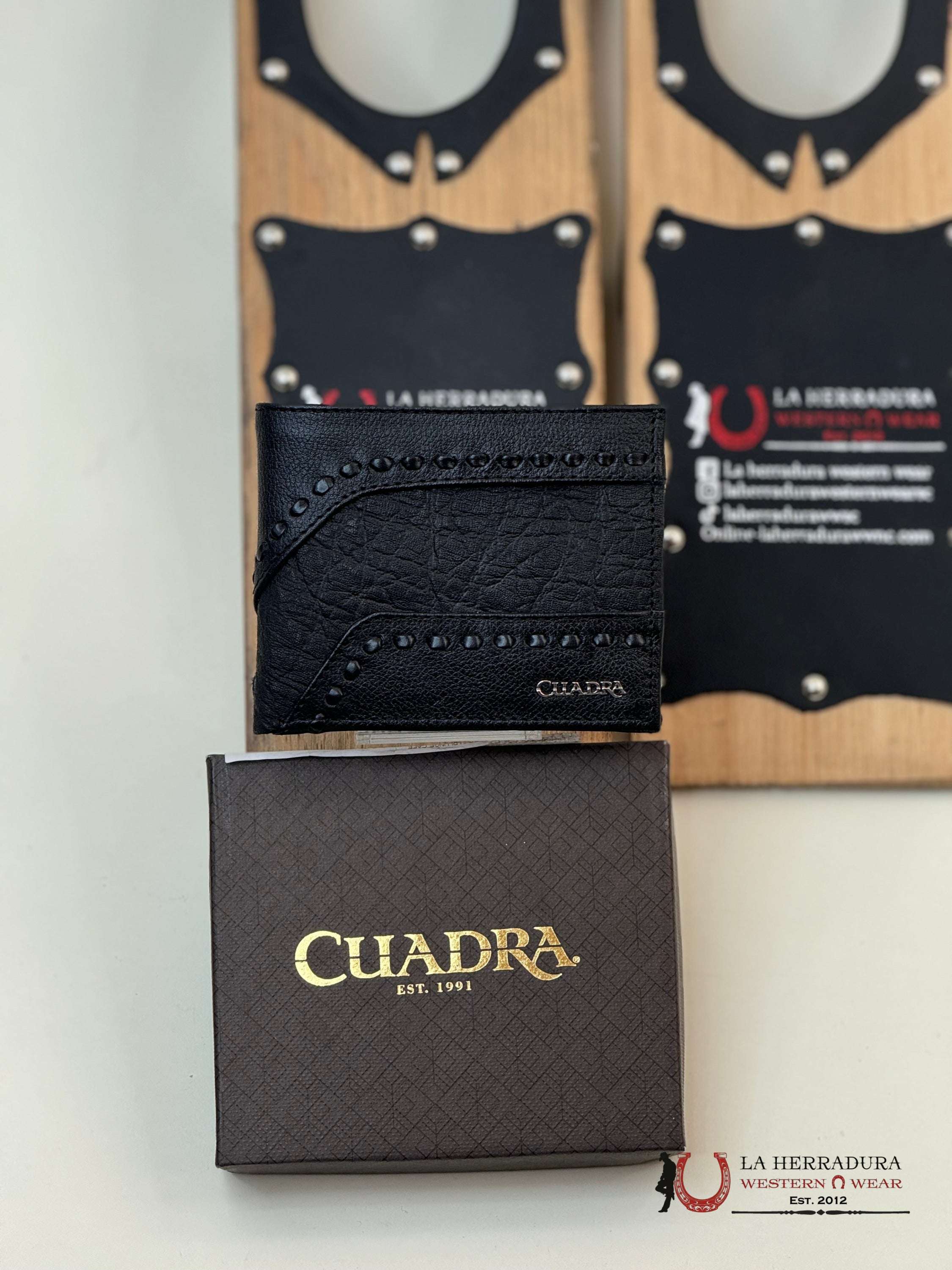 Cuadra Exotic Elefante Black Wallet Accesorios