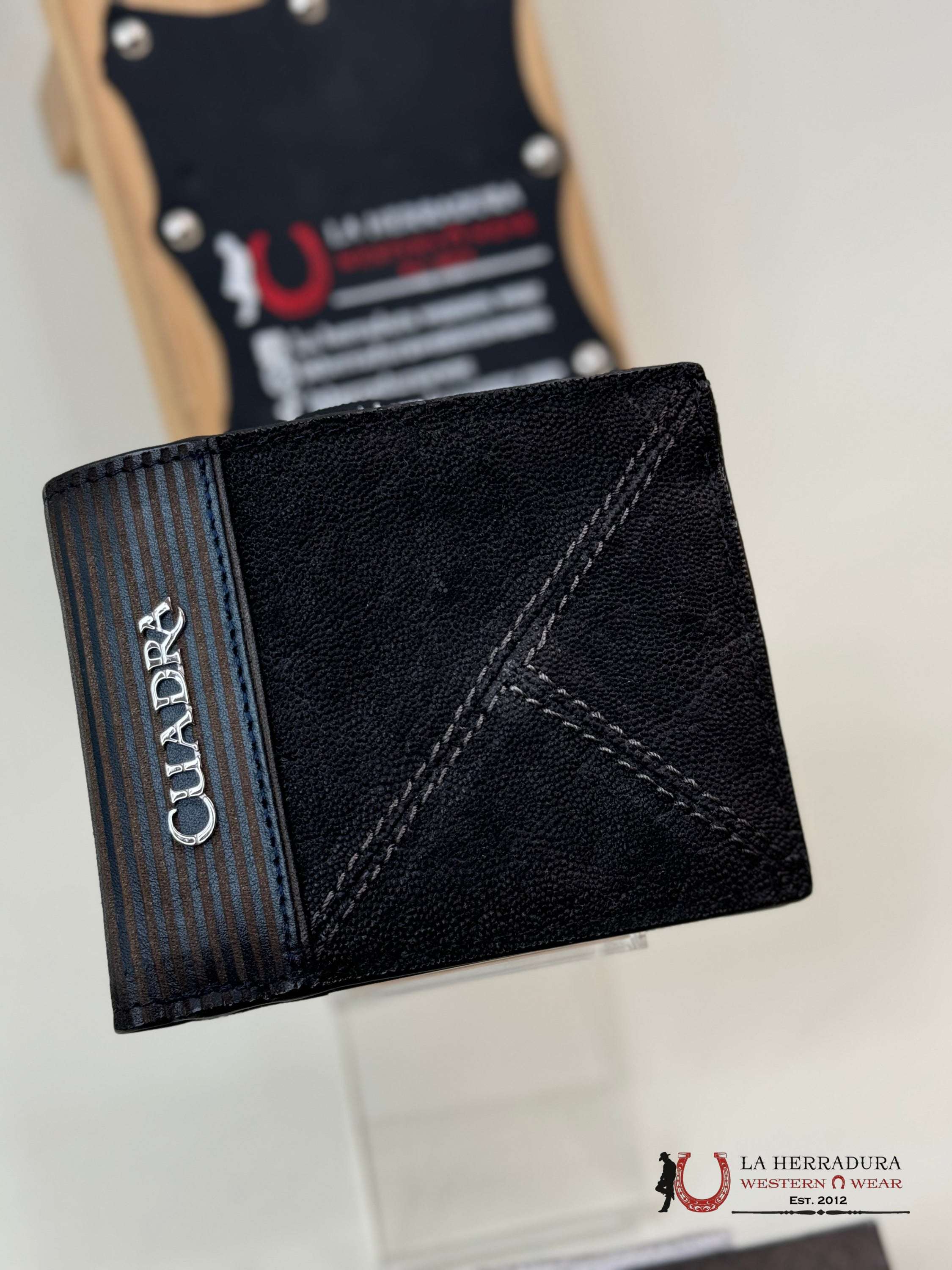 Cuadra Exotic Elephant Black Wallet Accesorios