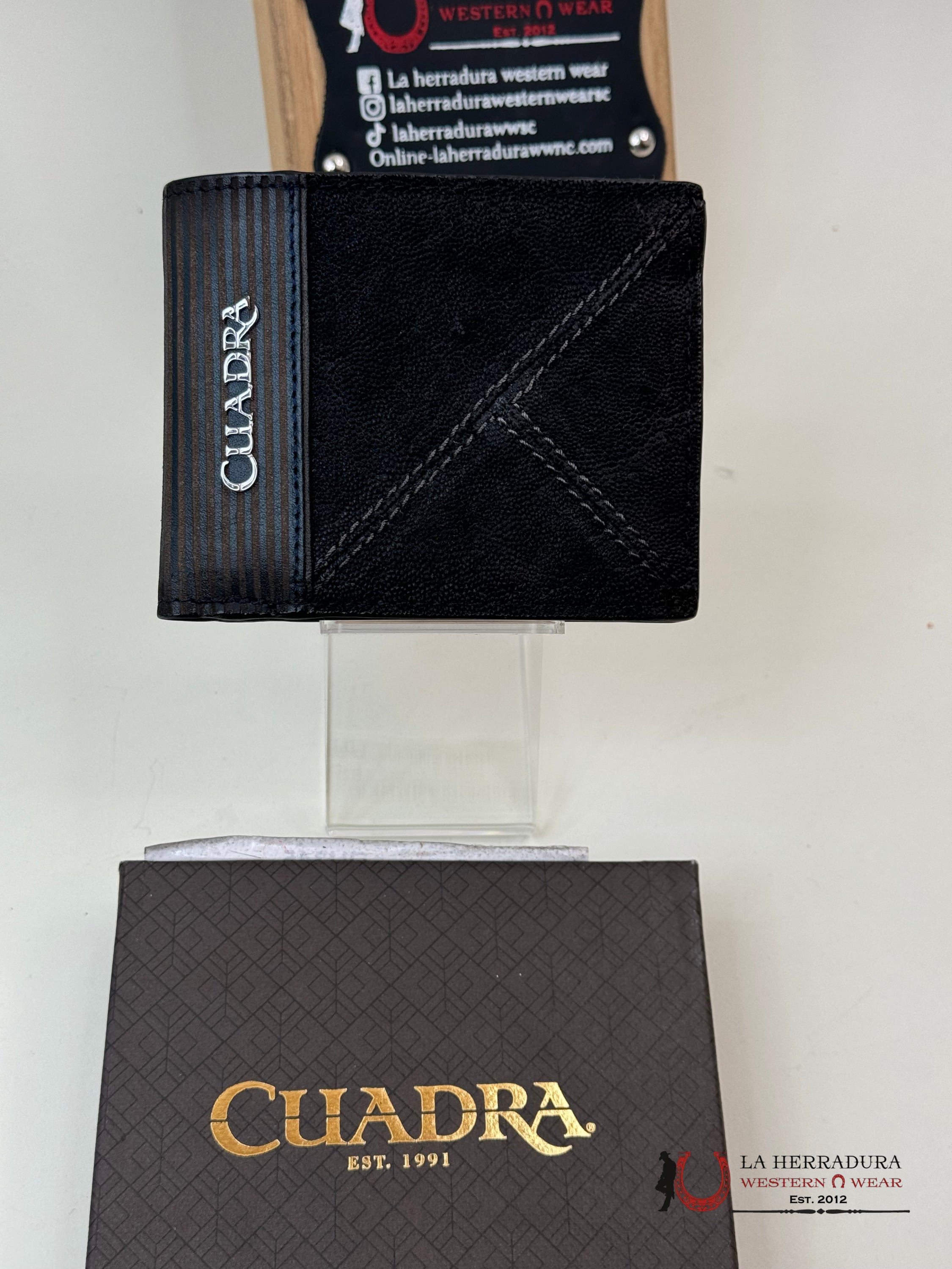 Cuadra Exotic Elephant Black Wallet Accesorios