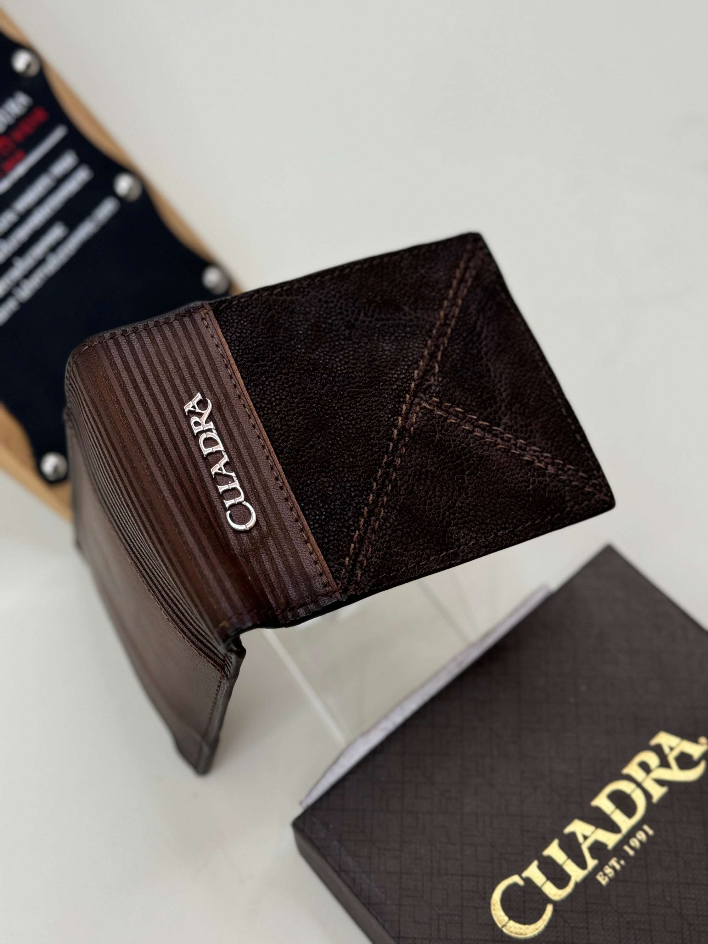 Cuadra Exotic Elephant Brown Wallet Accesorios