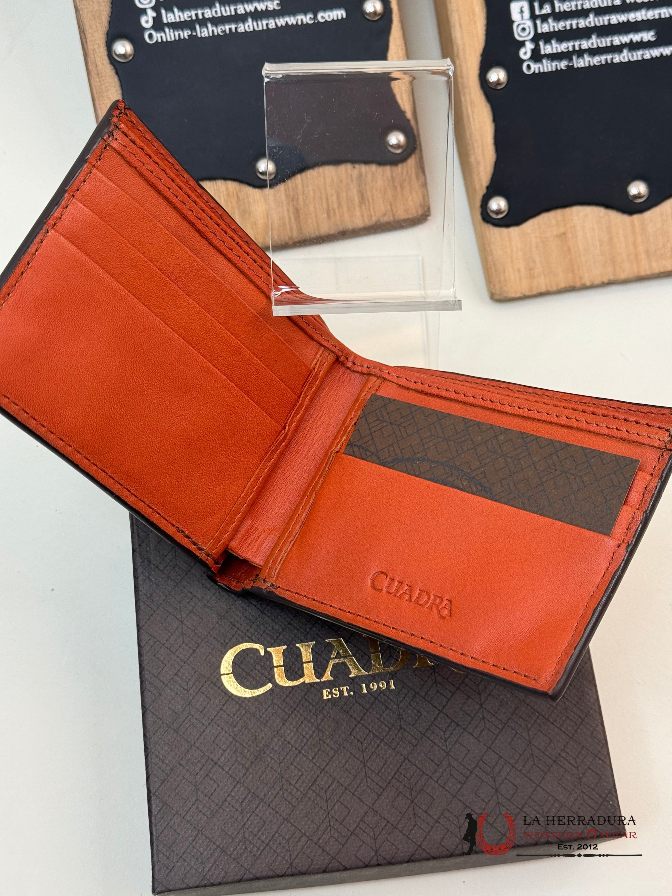 Cuadra Exotic Lizard Teju Brown Wallet Accesorios