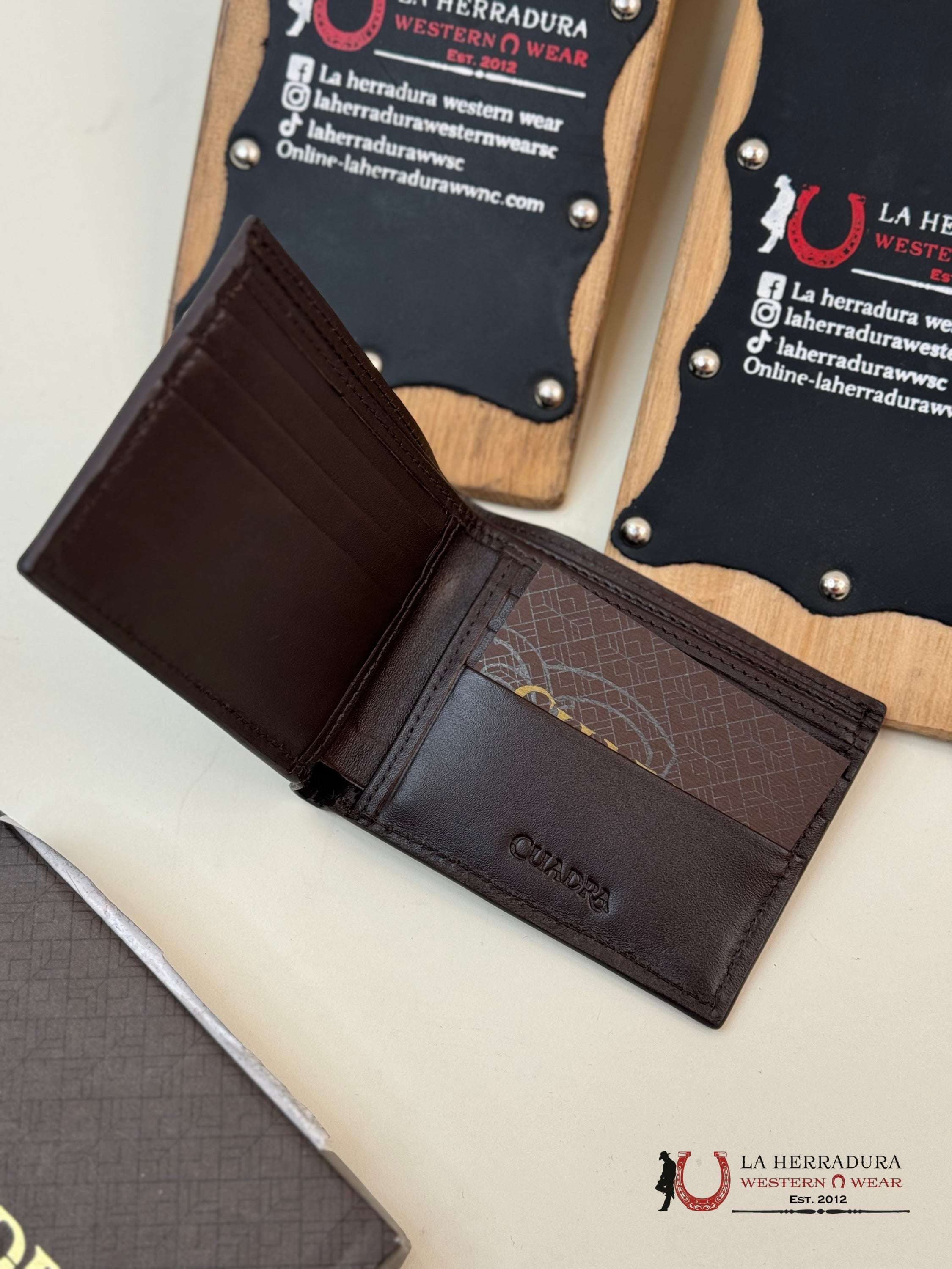 Cuadra Exotic Ostrich Leg Brown Wallet Accesorios