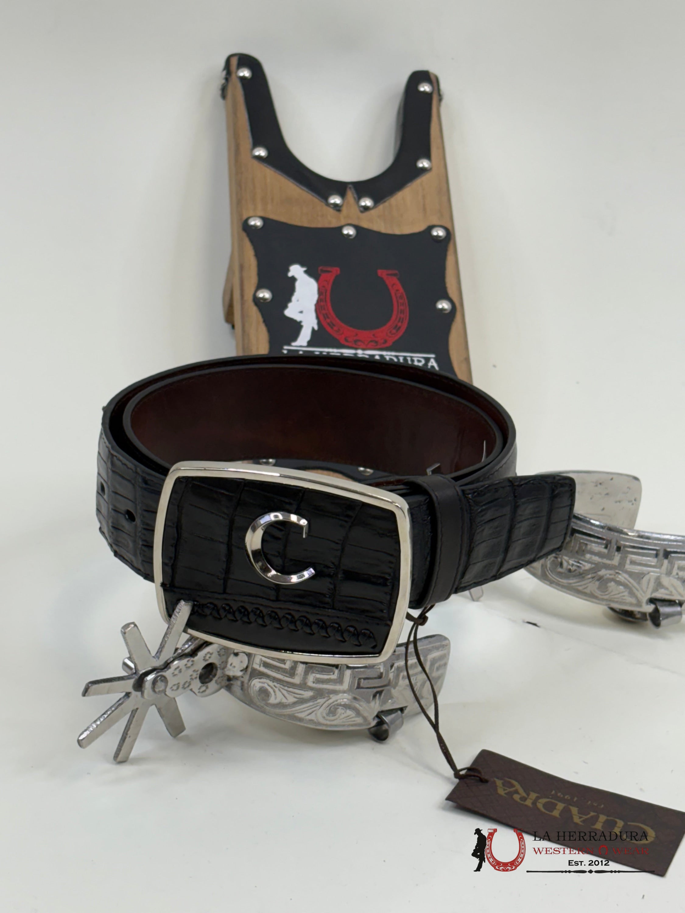 Cuadra Fucus Col Be Plung Caiman Belt Cinturones Hombres