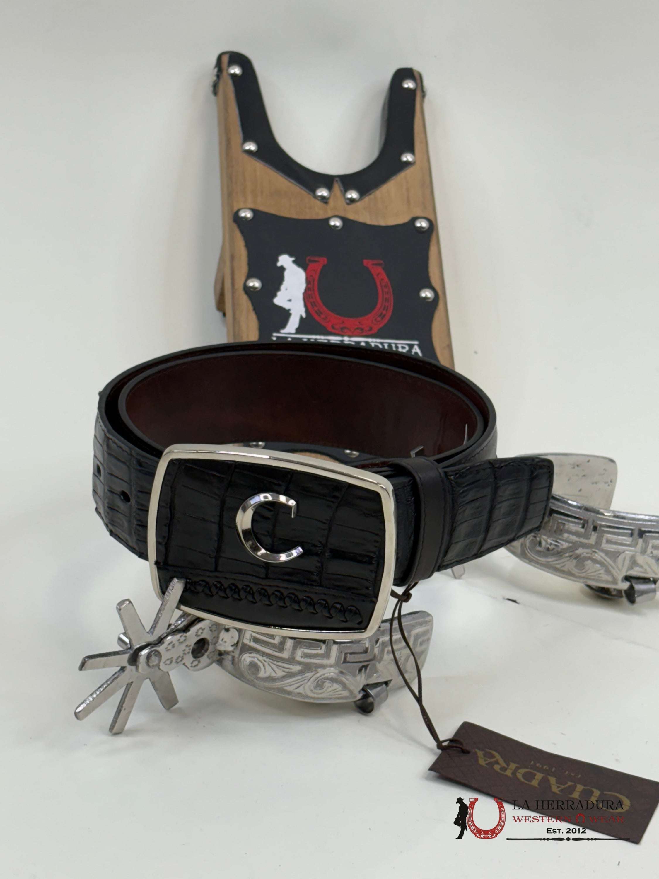 Cuadra Fucus Col Be Plung Caiman Belt Cinturones Hombres