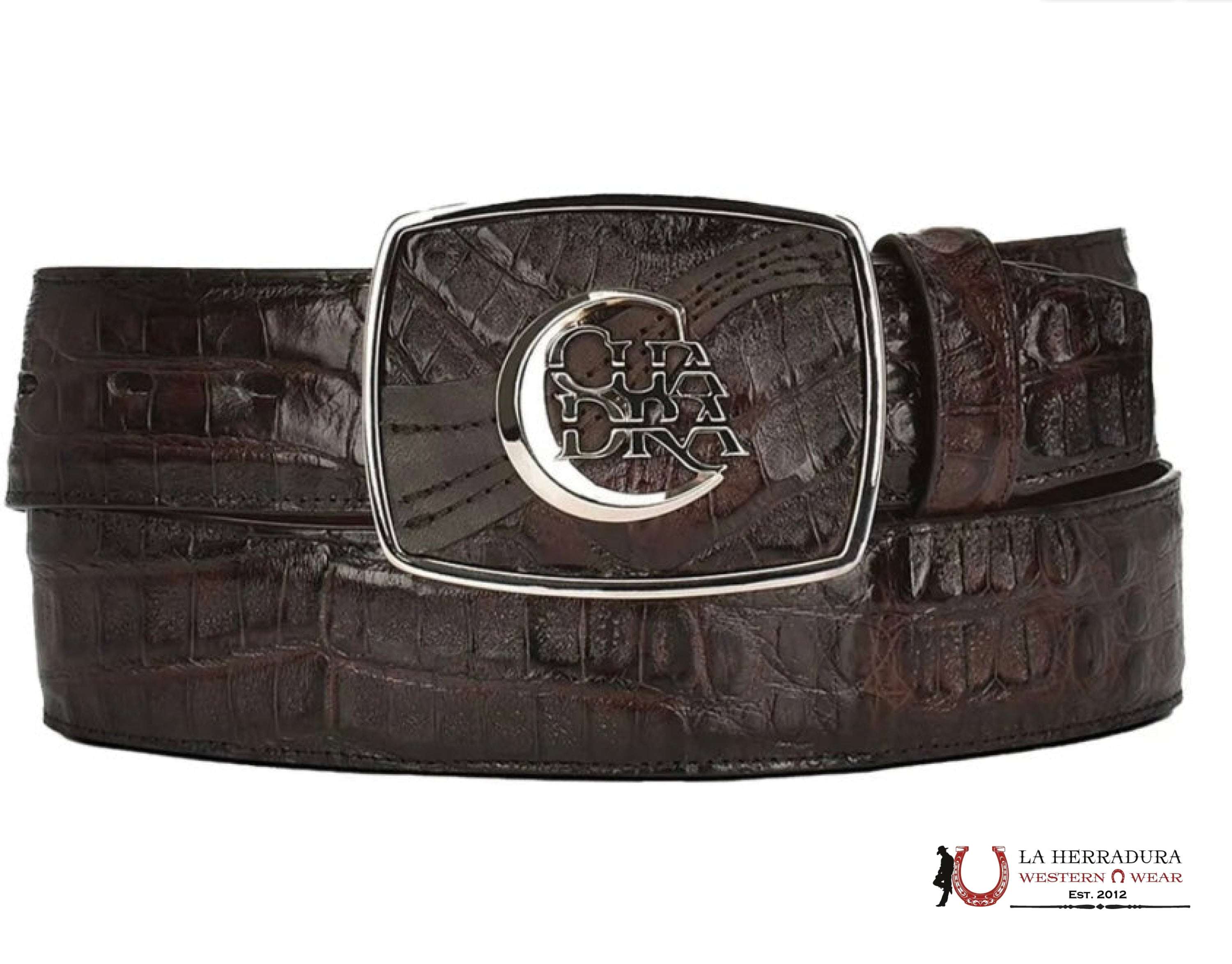 CUADRA FUSCUS LOM BEL ARAUC CH MN ARAUCO CHOCOLATE CAIMAN BC308 CINTURONES HOMBRES