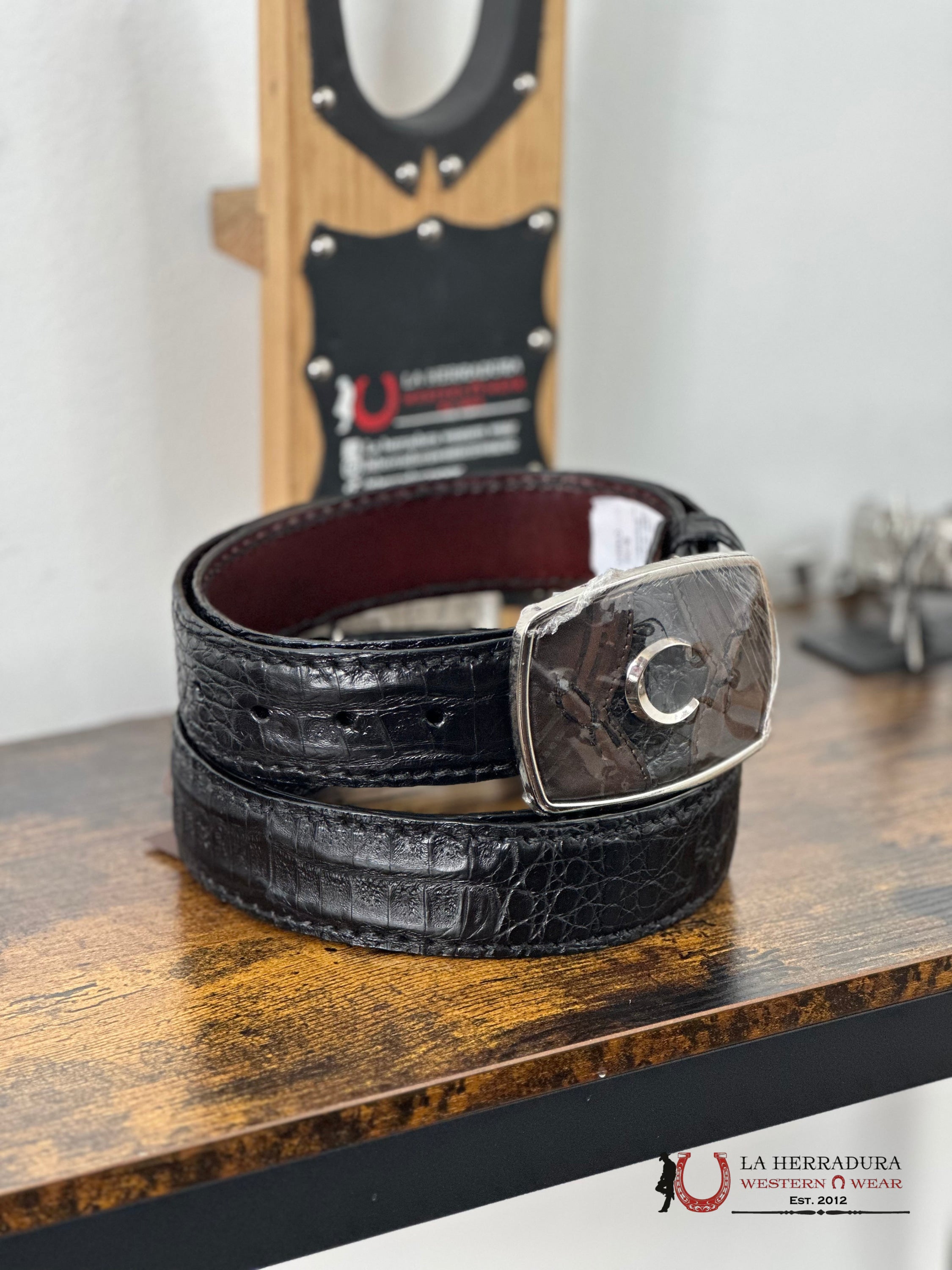 Cuadra Fuscus Lomo Bellt Black Complete Belt Cinturones Hombres