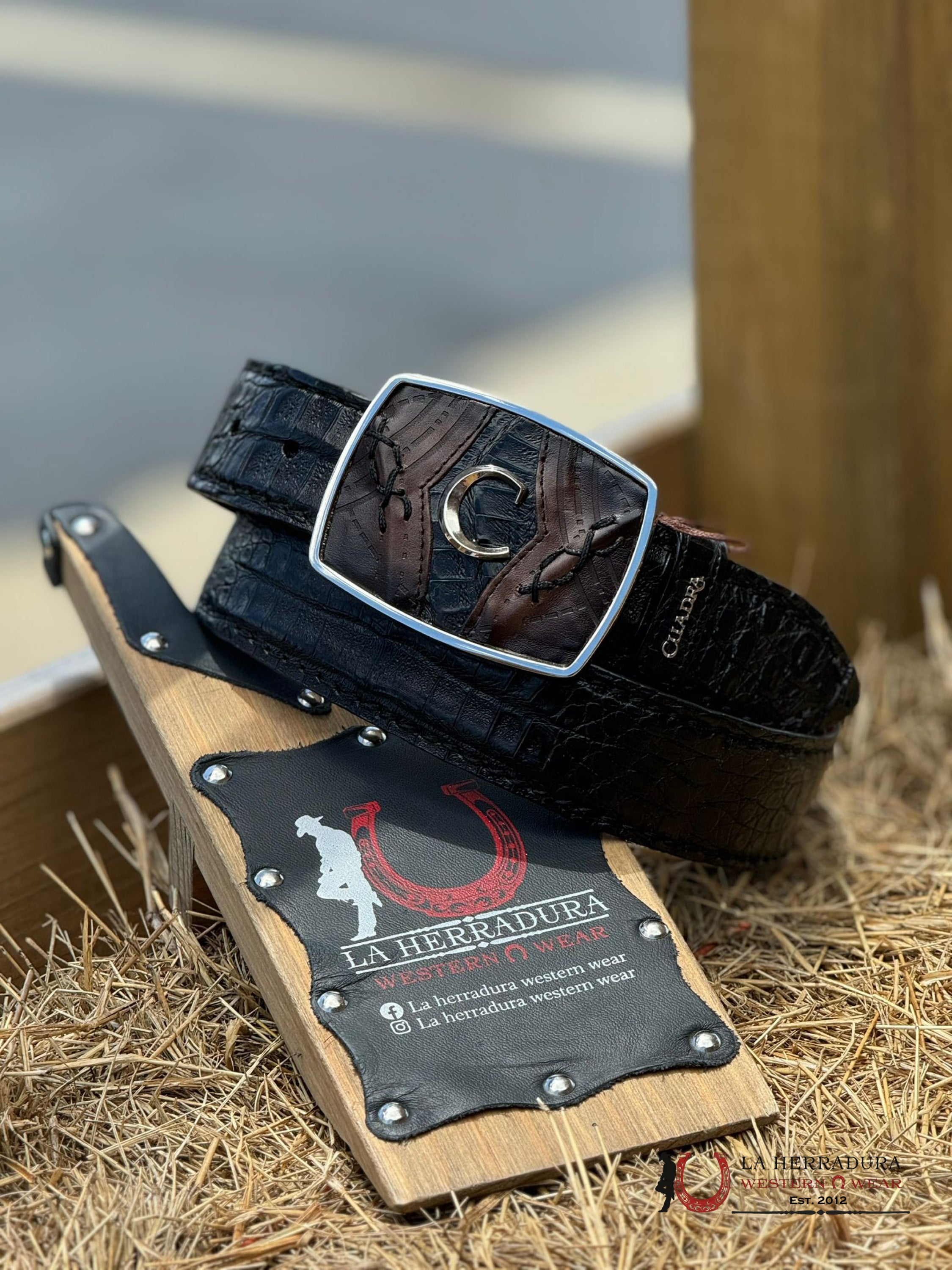 Cuadra Fuscus Lomo Bellt Black Complete Belt Cinturones Hombres