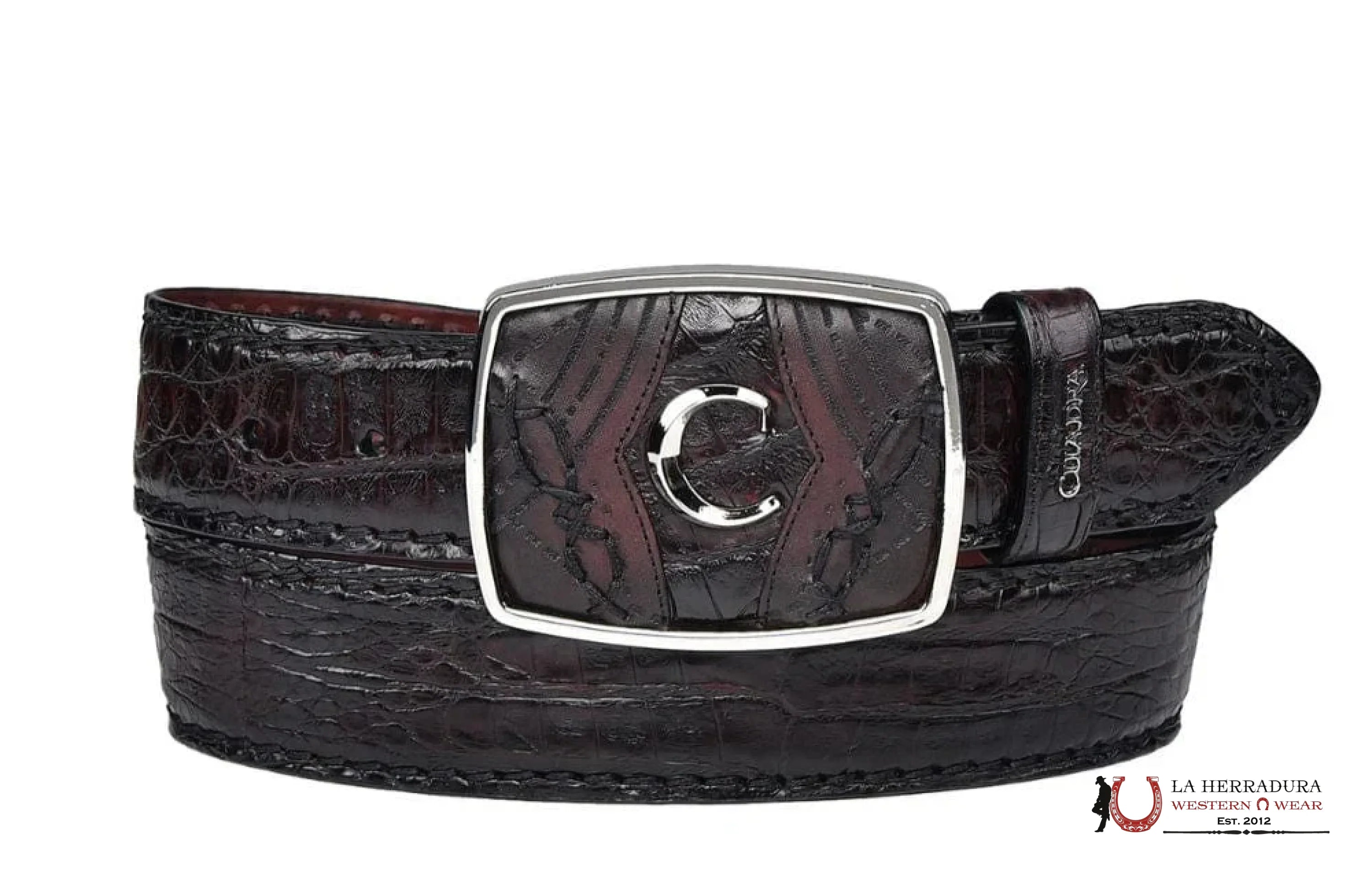 CUADRA FUSCUS LOMO BELLY COMPLETE BLACK CHERRY BELT CINTURONES HOMBRES