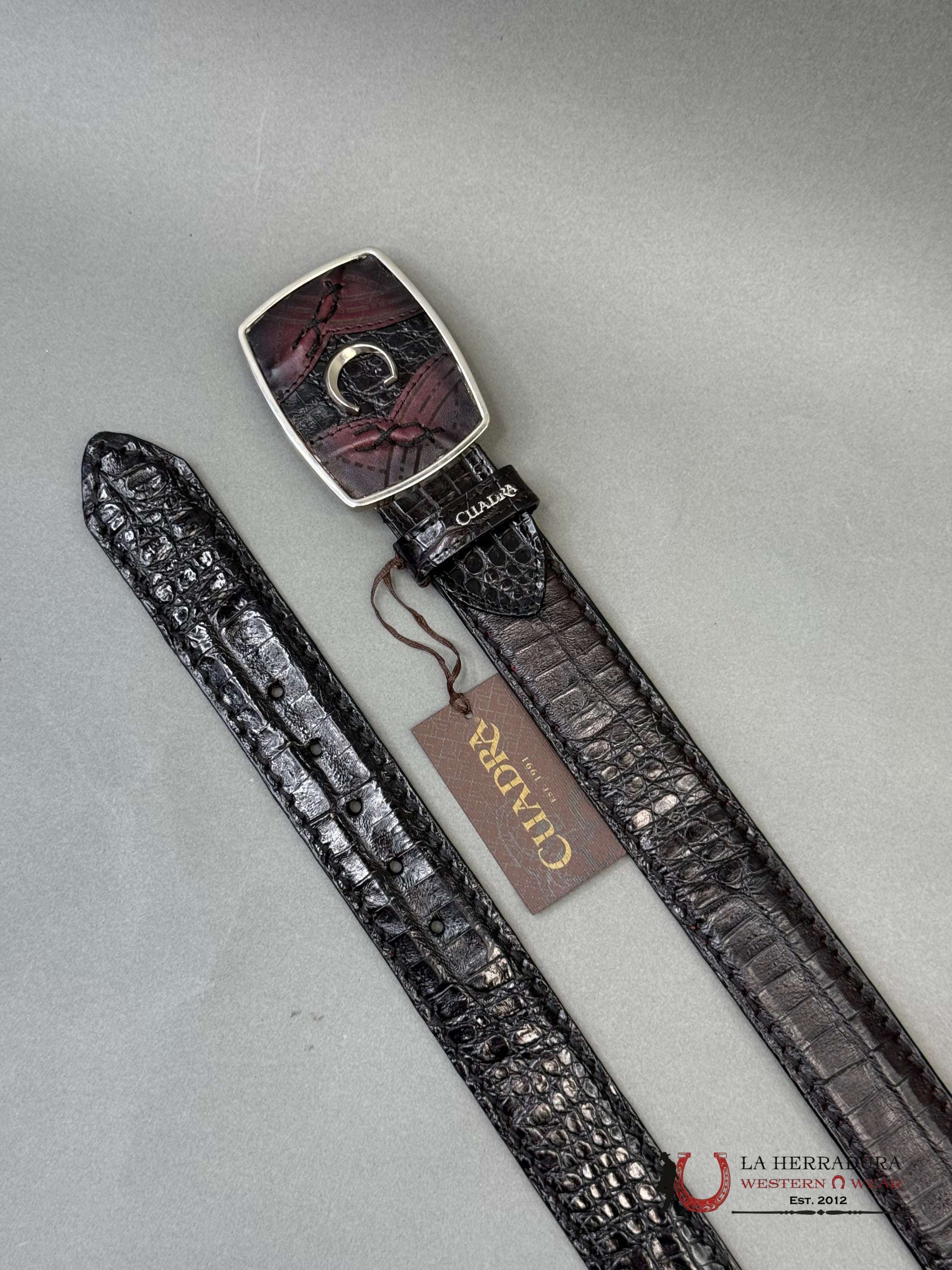 CUADRA FUSCUS LOMO BELLY COMPLETE BLACK CHERRY BELT CINTURONES HOMBRES