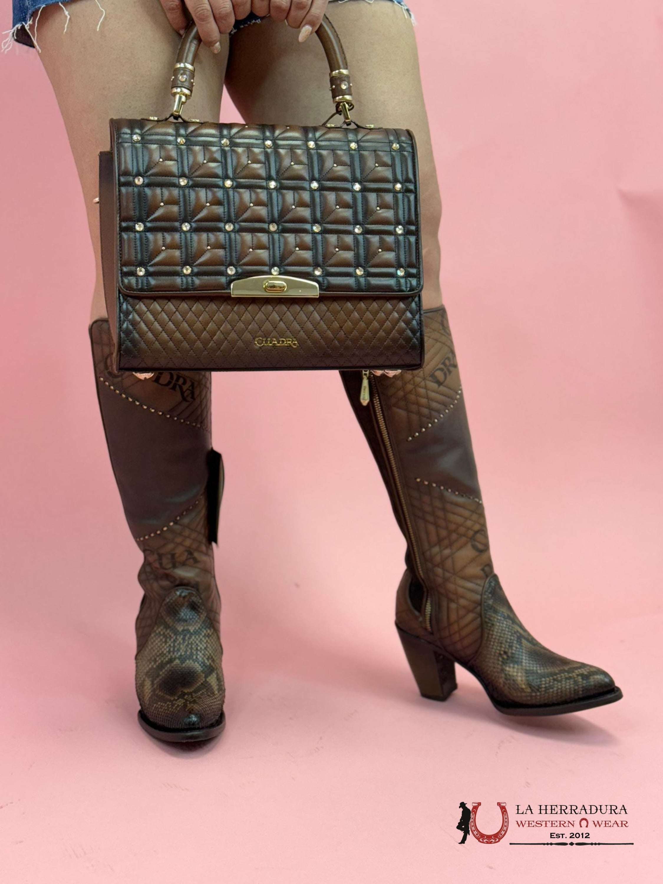 Cuadra Honey Hand Bag Res Azteca Miel Crystals Ropa Mujeres