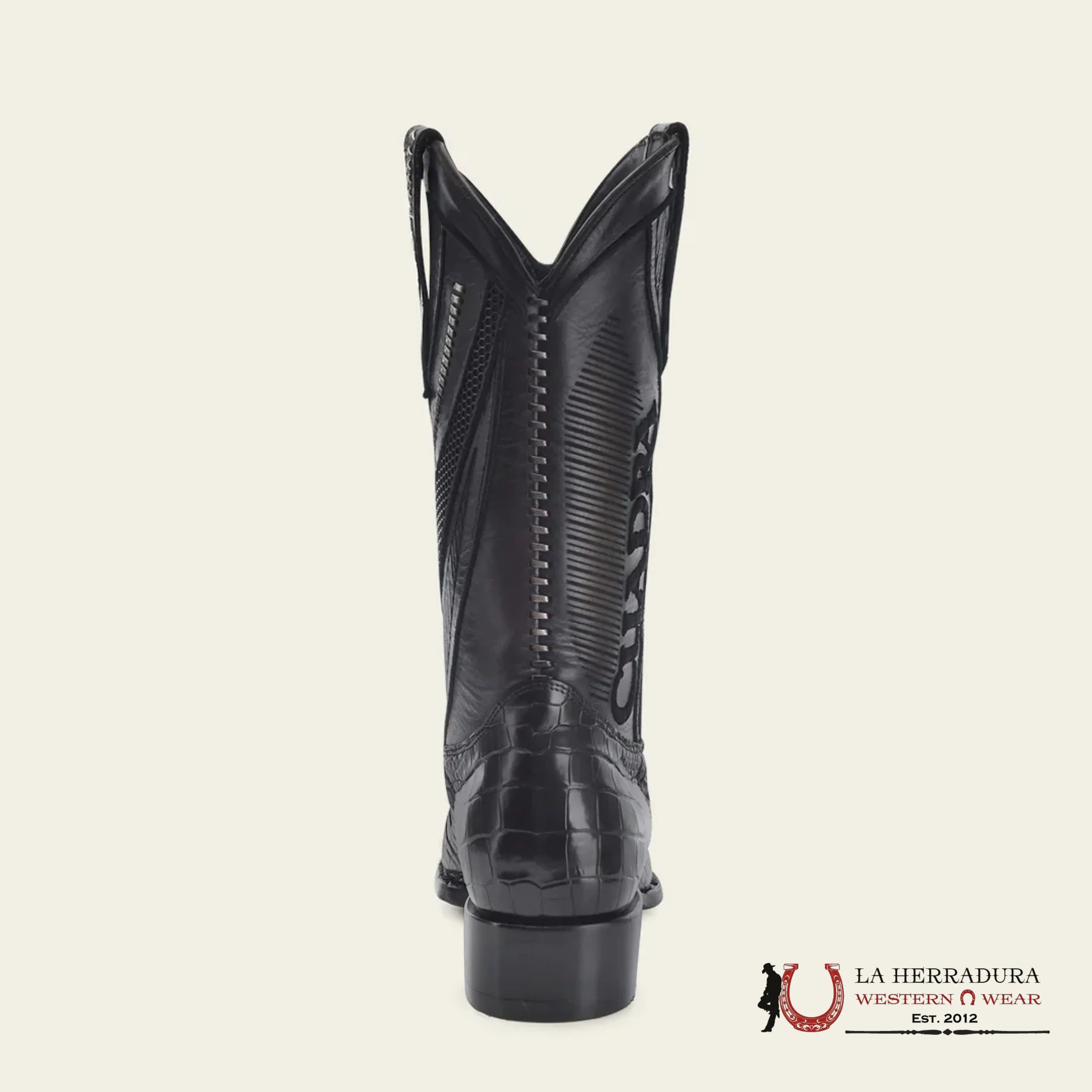 Cuadra Imperio Boots Aligator Limited Edition Black Narrow Botas Hombres