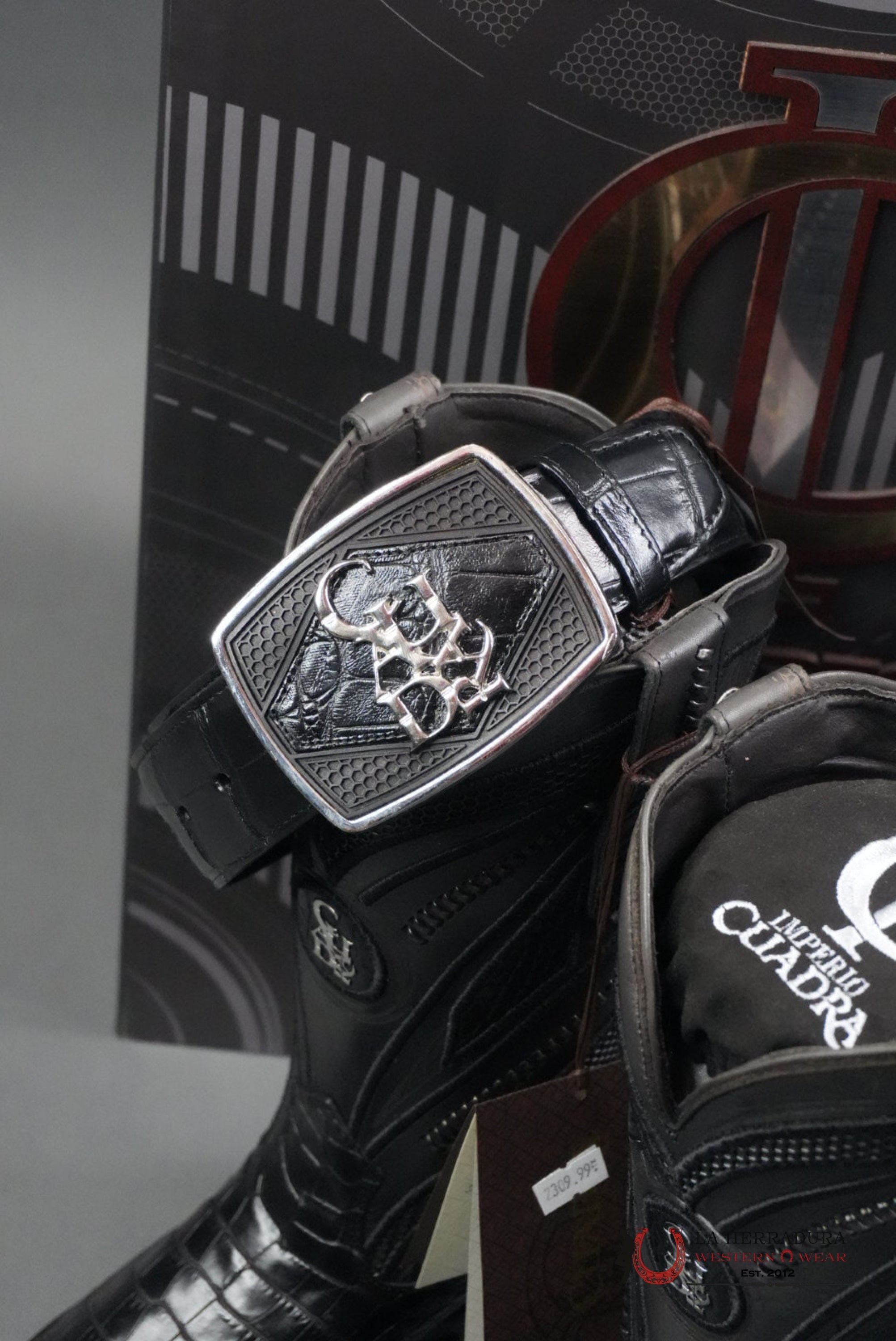 CUADRA IMPERIO BOOTS ALIGATOR LIMITED EDITION BLACK NARROW BOTAS HOMBRES