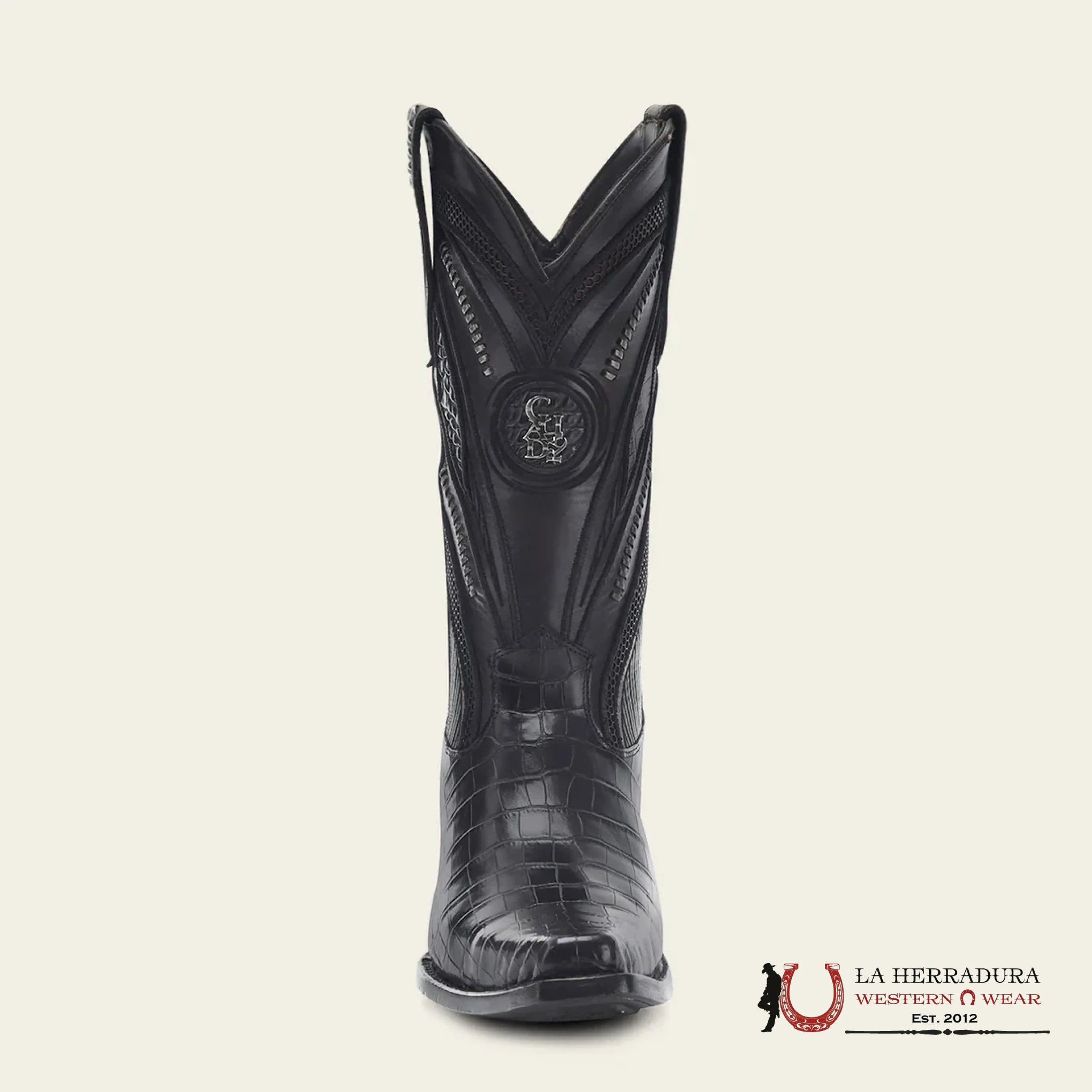 Cuadra Imperio Boots Aligator Limited Edition Black Narrow Botas Hombres