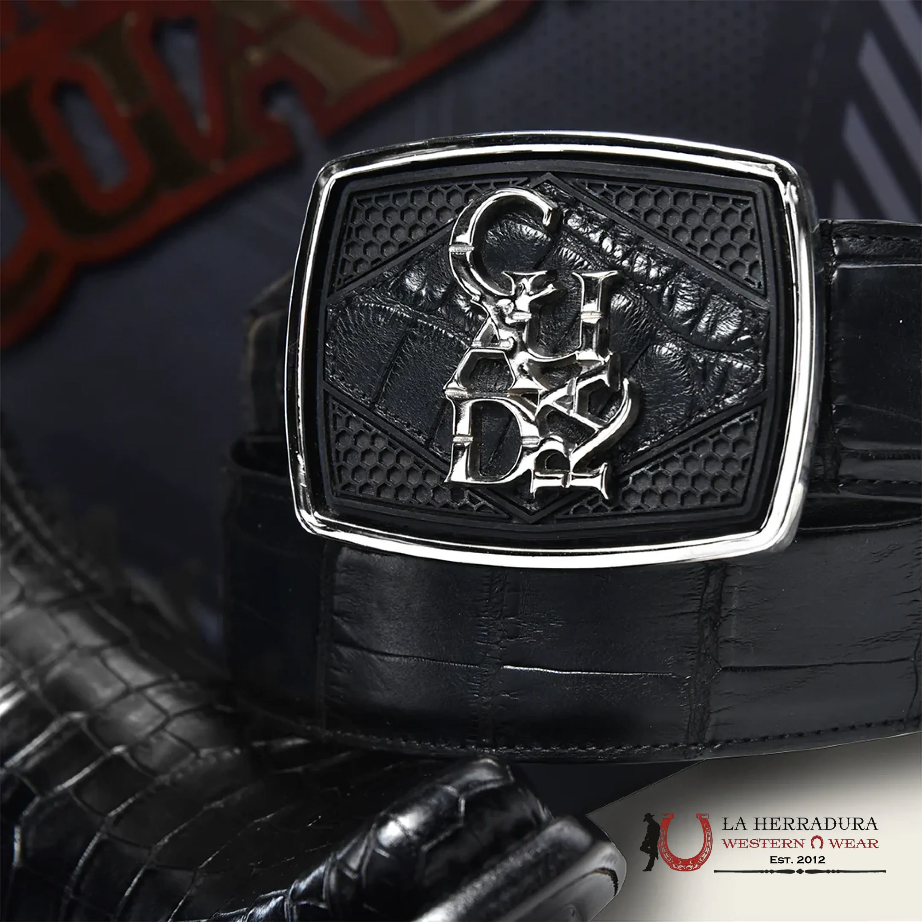 Cuadra Imperio Boots Aligator Limited Edition Black Narrow Botas Hombres