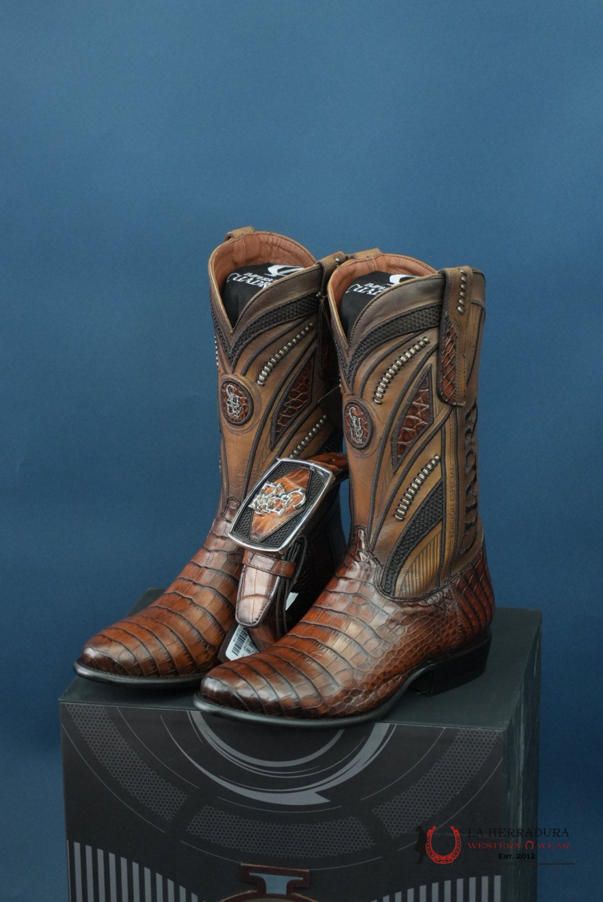 CUADRA IMPERIO BOOTS ALLIGATOR LIMITED EDTION BROOKLYN OVAL TOE BOTAS HOMBRES