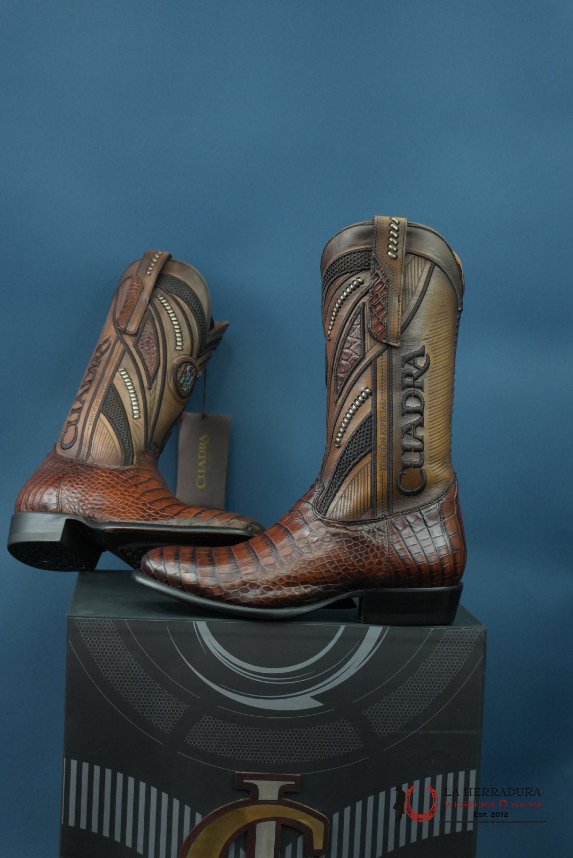 CUADRA IMPERIO BOOTS ALLIGATOR LIMITED EDTION BROOKLYN OVAL TOE BOTAS HOMBRES