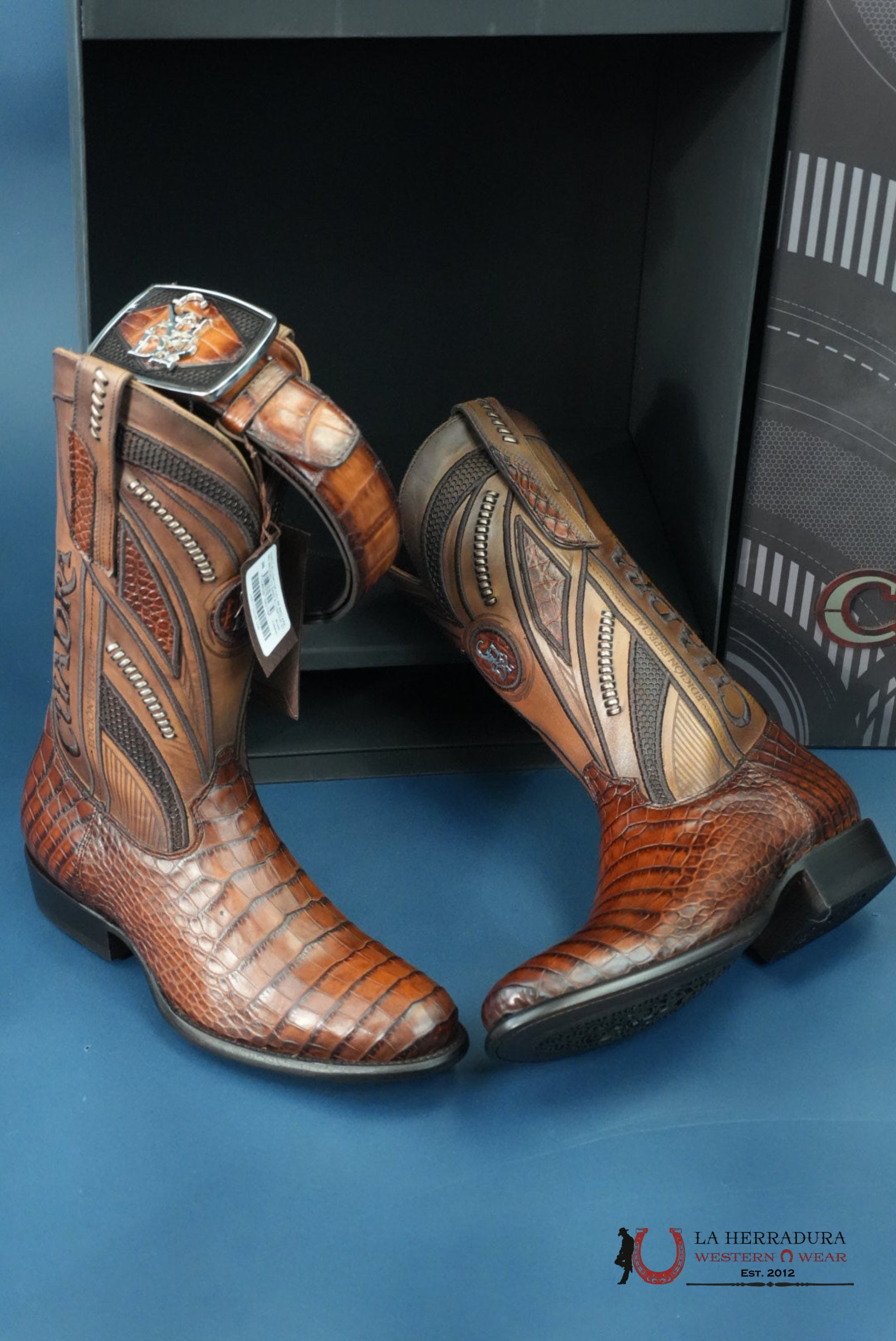 CUADRA IMPERIO BOOTS ALLIGATOR LIMITED EDTION BROOKLYN OVAL TOE BOTAS HOMBRES