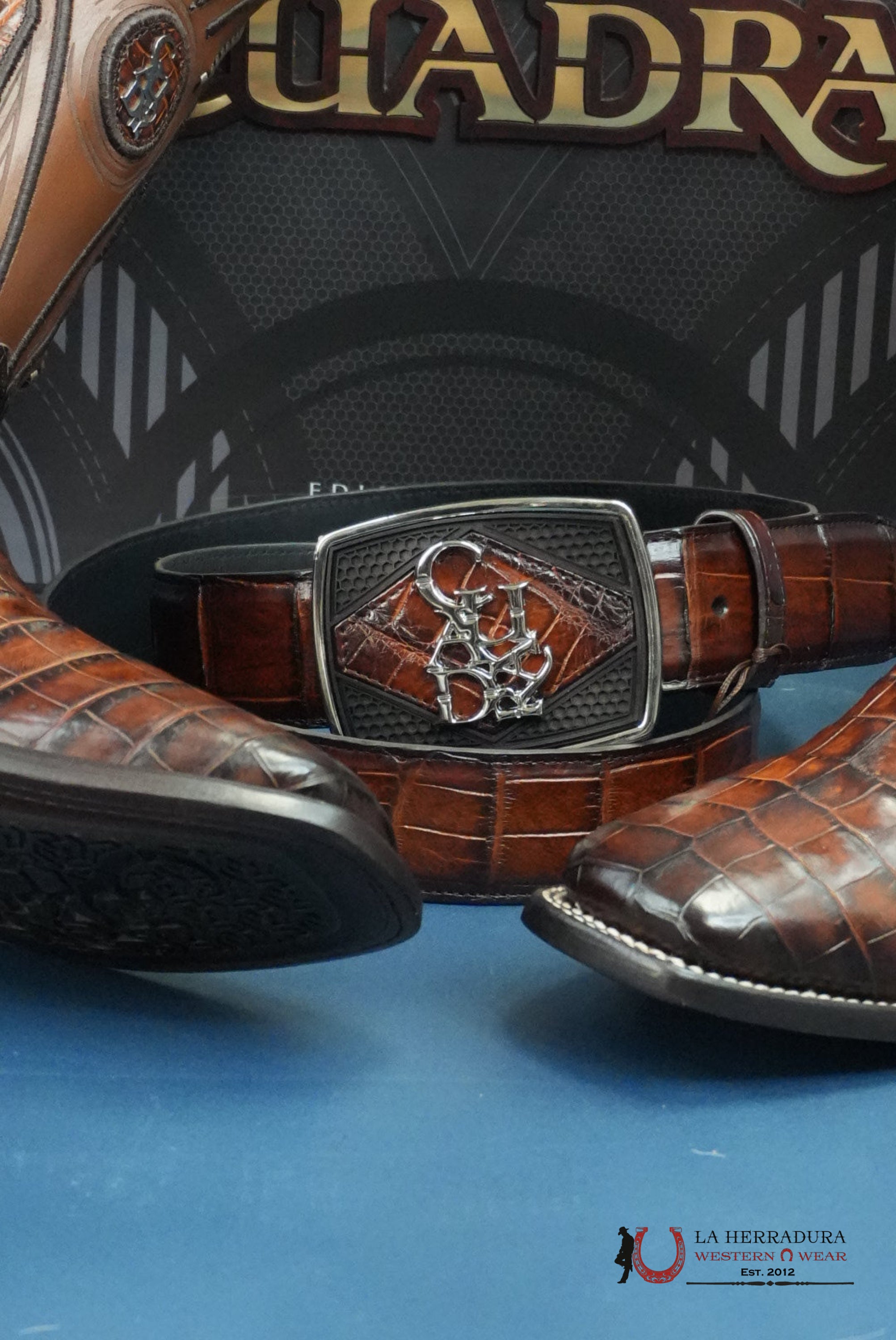 CUADRA IMPERIO BOOTS ALLIGATOR LIMITED EDTION BROOKLYN SAND SQUARE TOE BOTAS HOMBRES