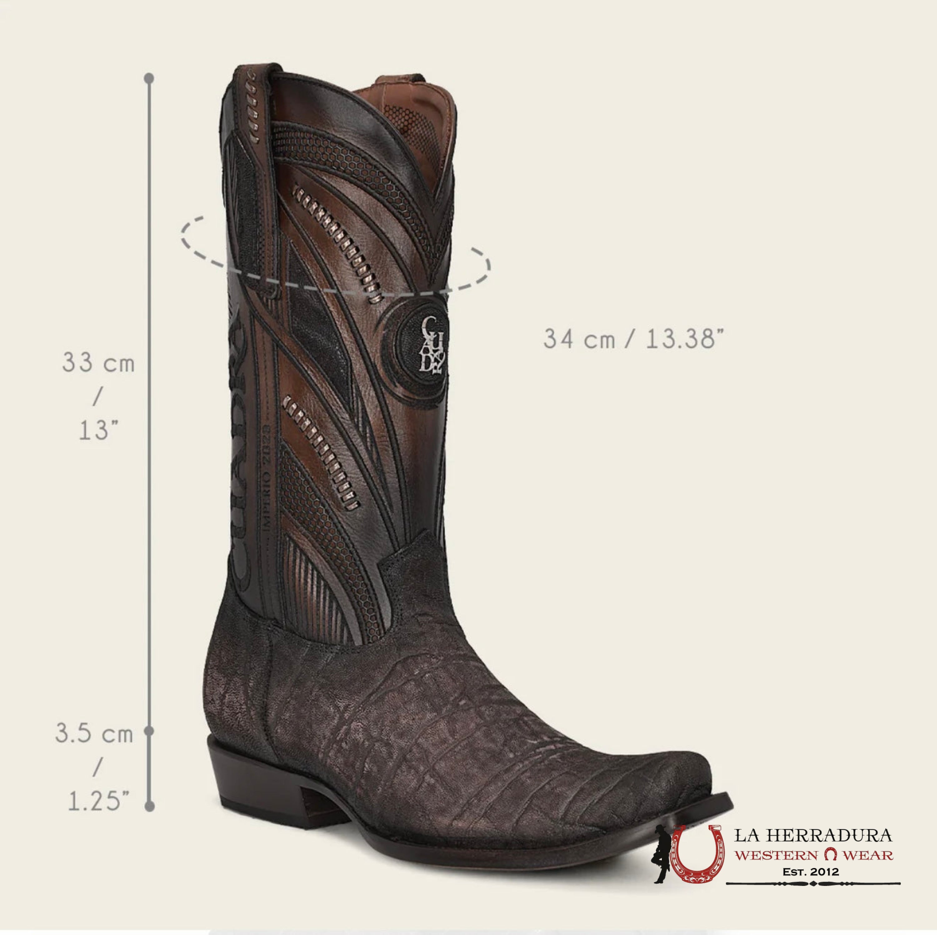 Cuadra Imperio Boots Elephant Limited Edition Brown Narrow Botas Hombres