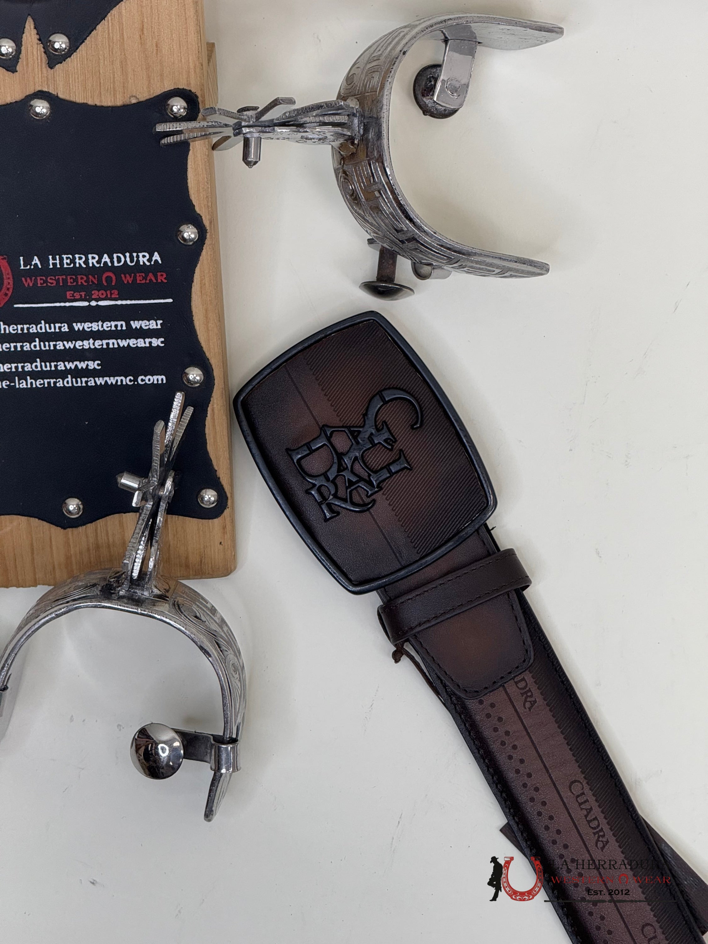 Cuadra Leather Sillero Over Castaño Belt Cinturones Hombres