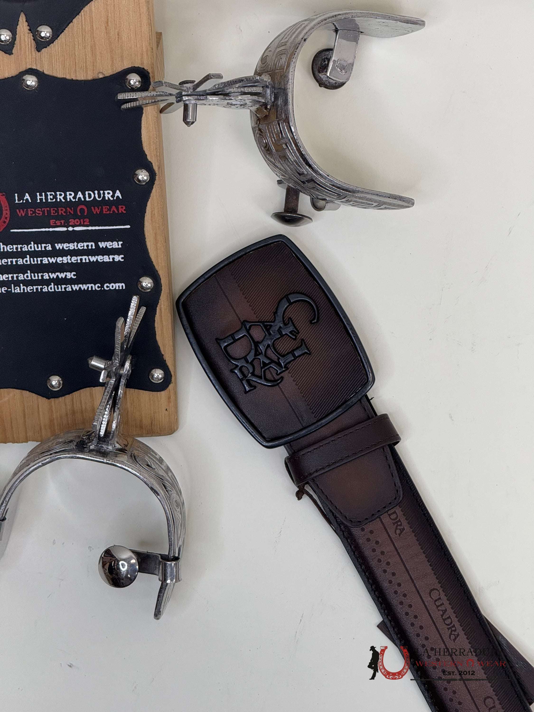 Cuadra Leather Sillero Over Castaño Belt Cinturones Hombres
