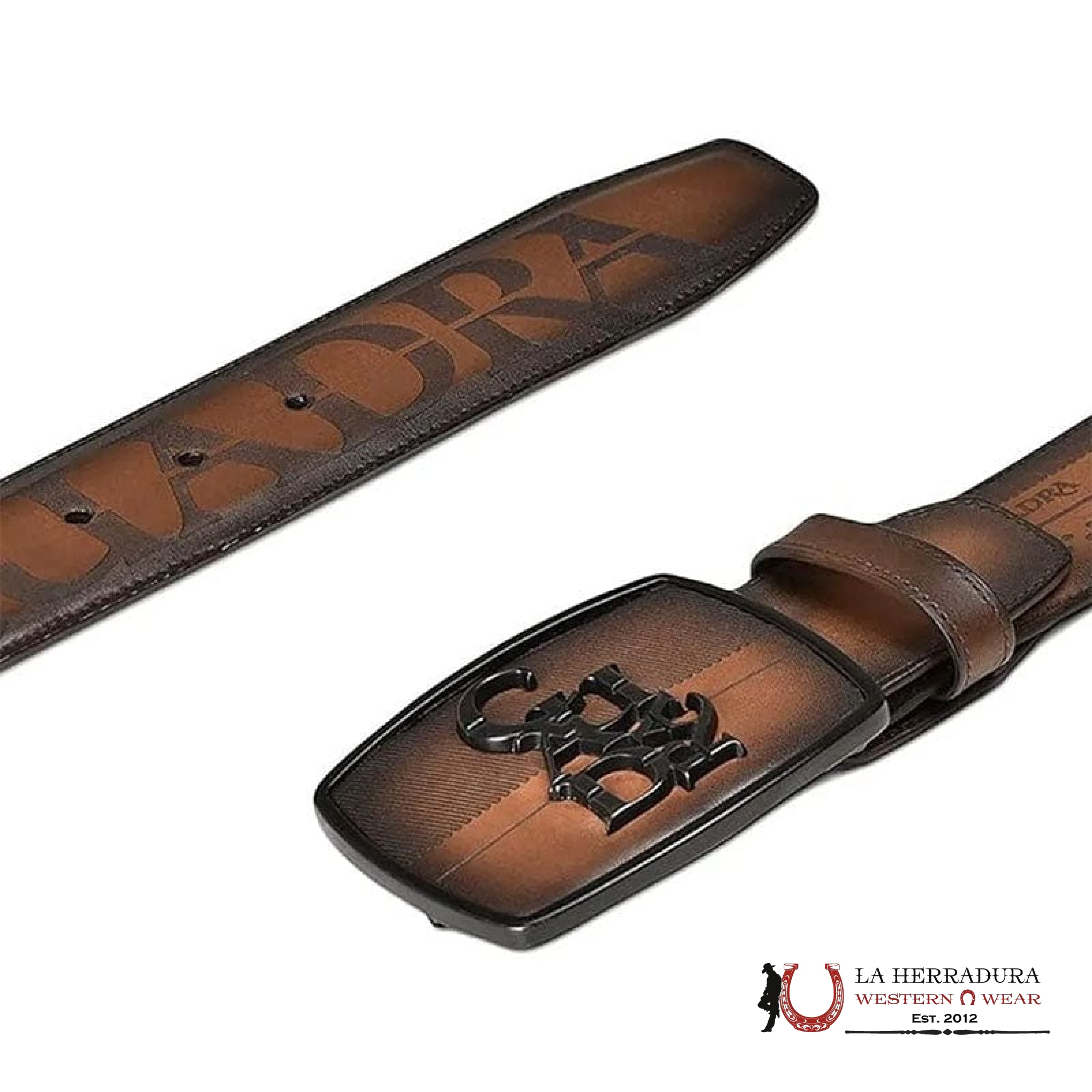 CUADRA LEATHER SILLERO OVER CASTAÑO BELT CINTURONES HOMBRES