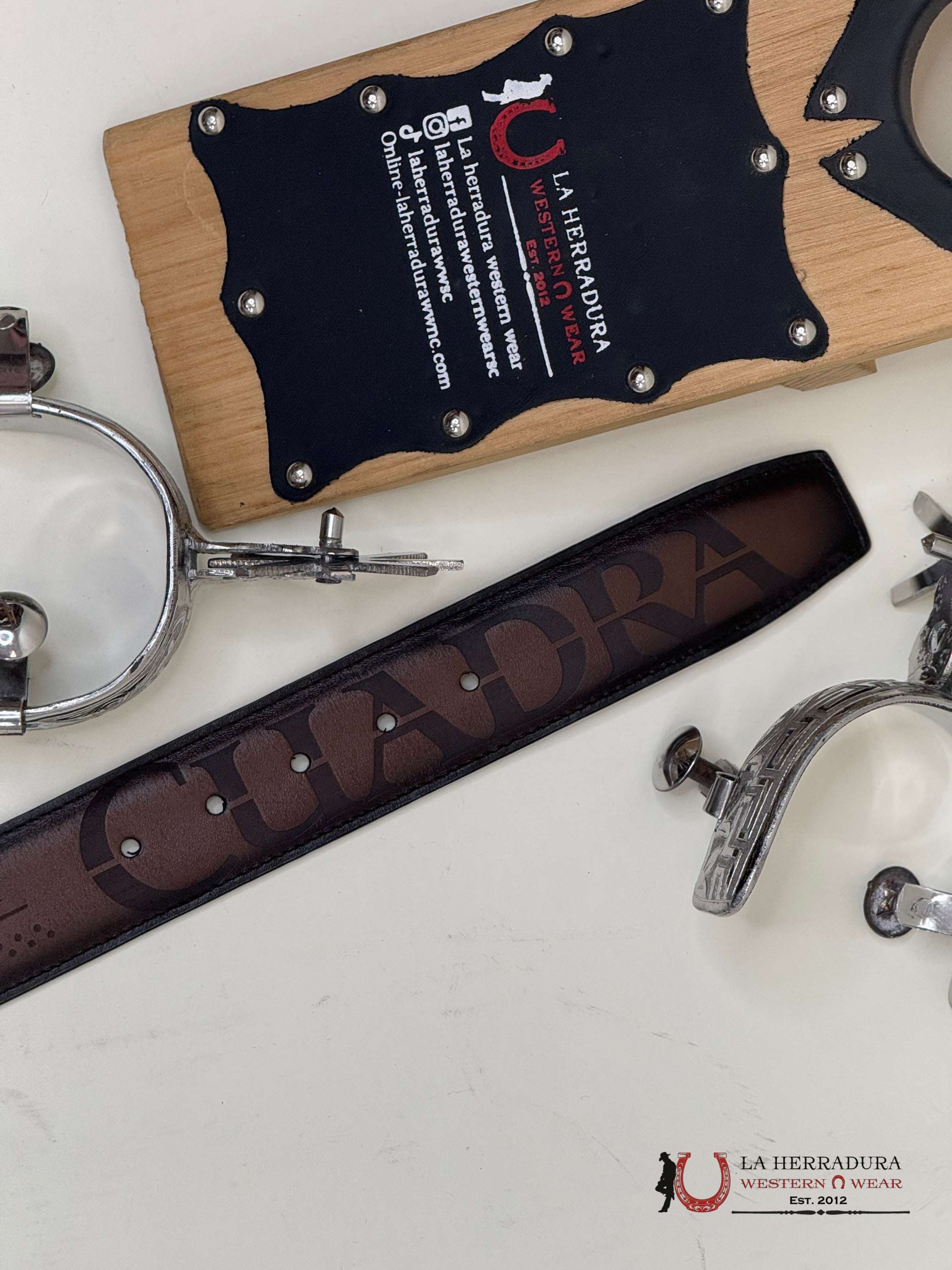 Cuadra Leather Sillero Over Castaño Belt Cinturones Hombres