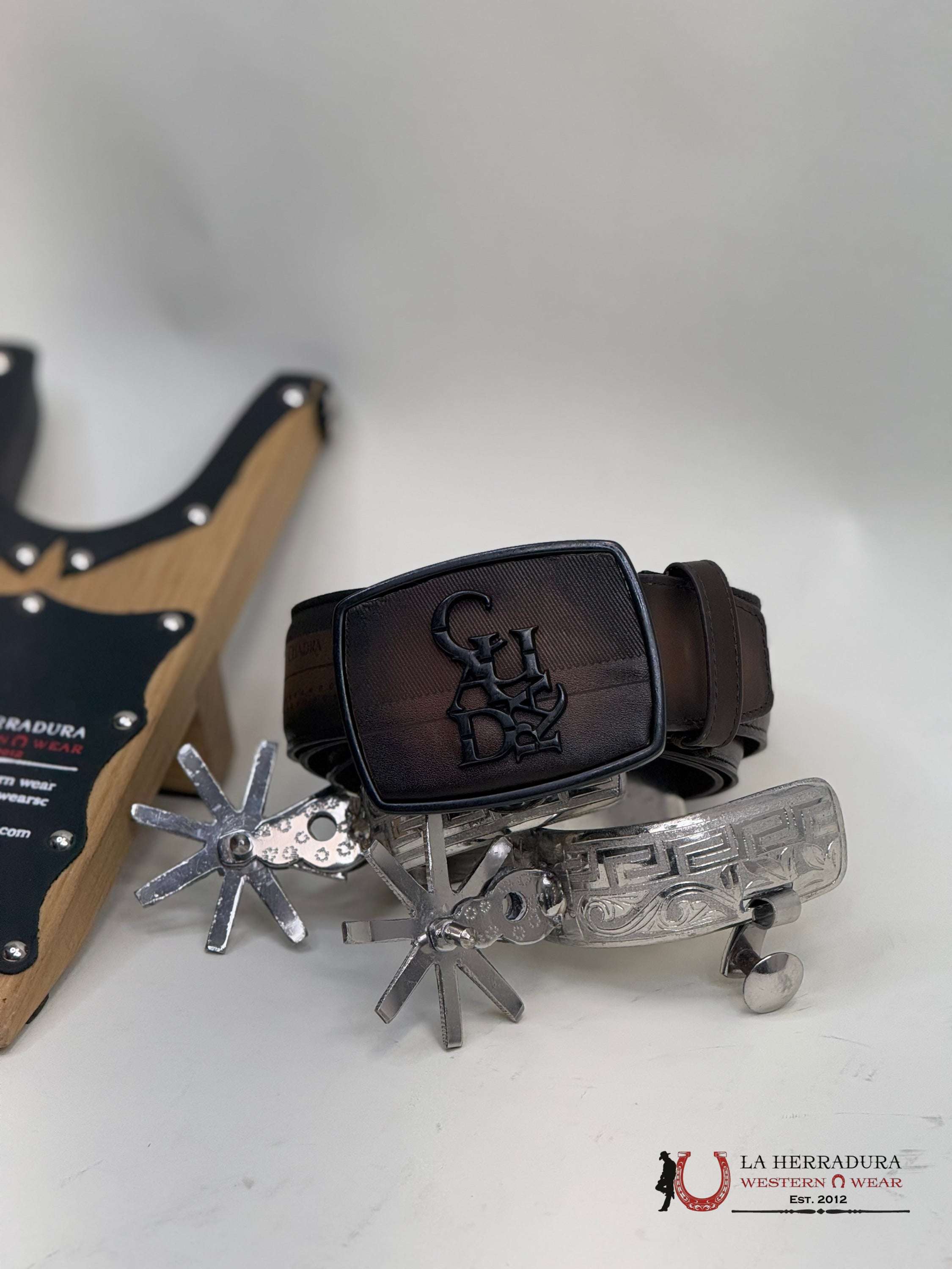 Cuadra Leather Sillero Over Castaño Belt Cinturones Hombres