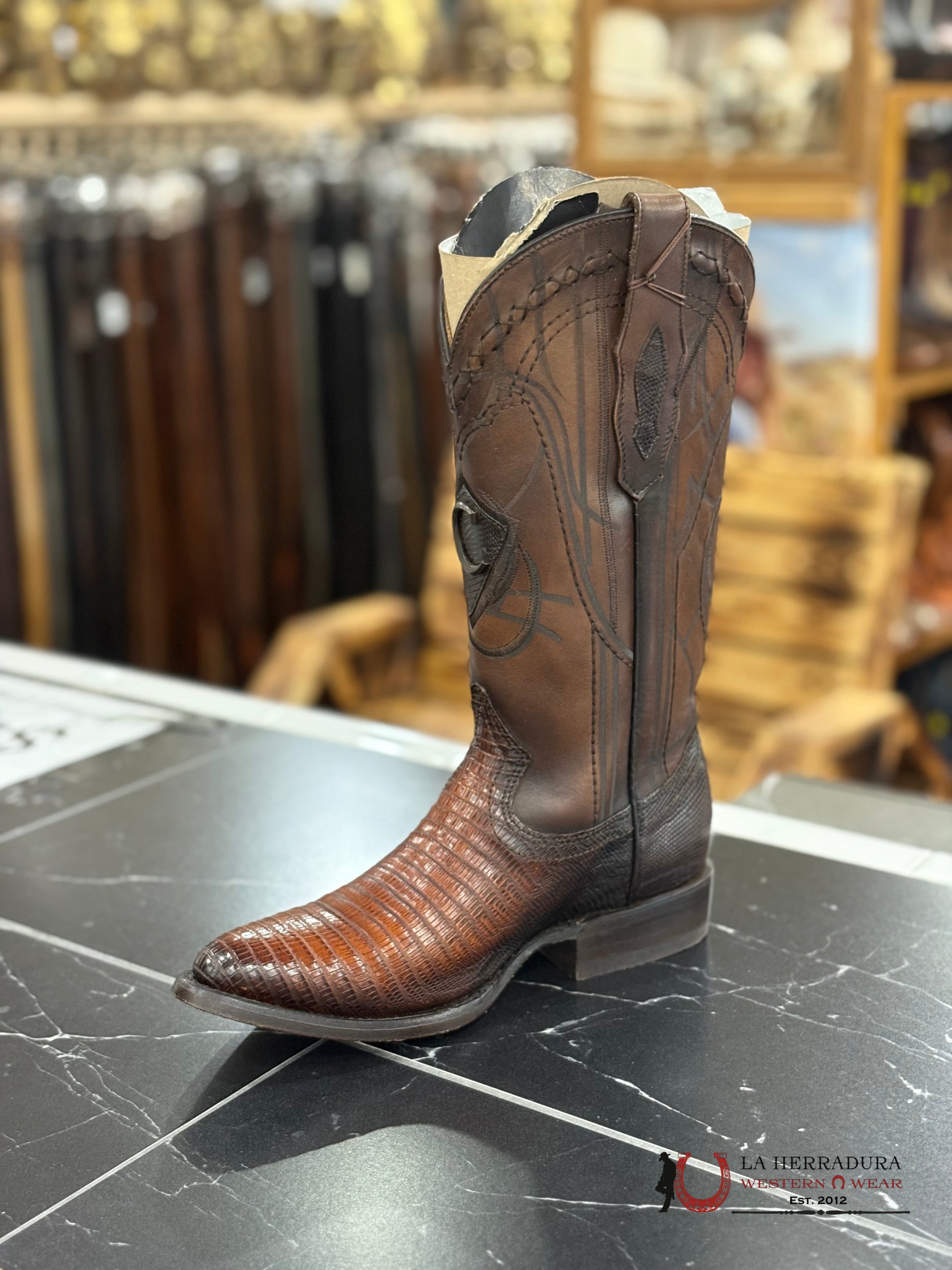 CUADRA LIZARD T ANTIQUE MIEL ROUND TOE 2C1OLT BOTAS HOMBRES