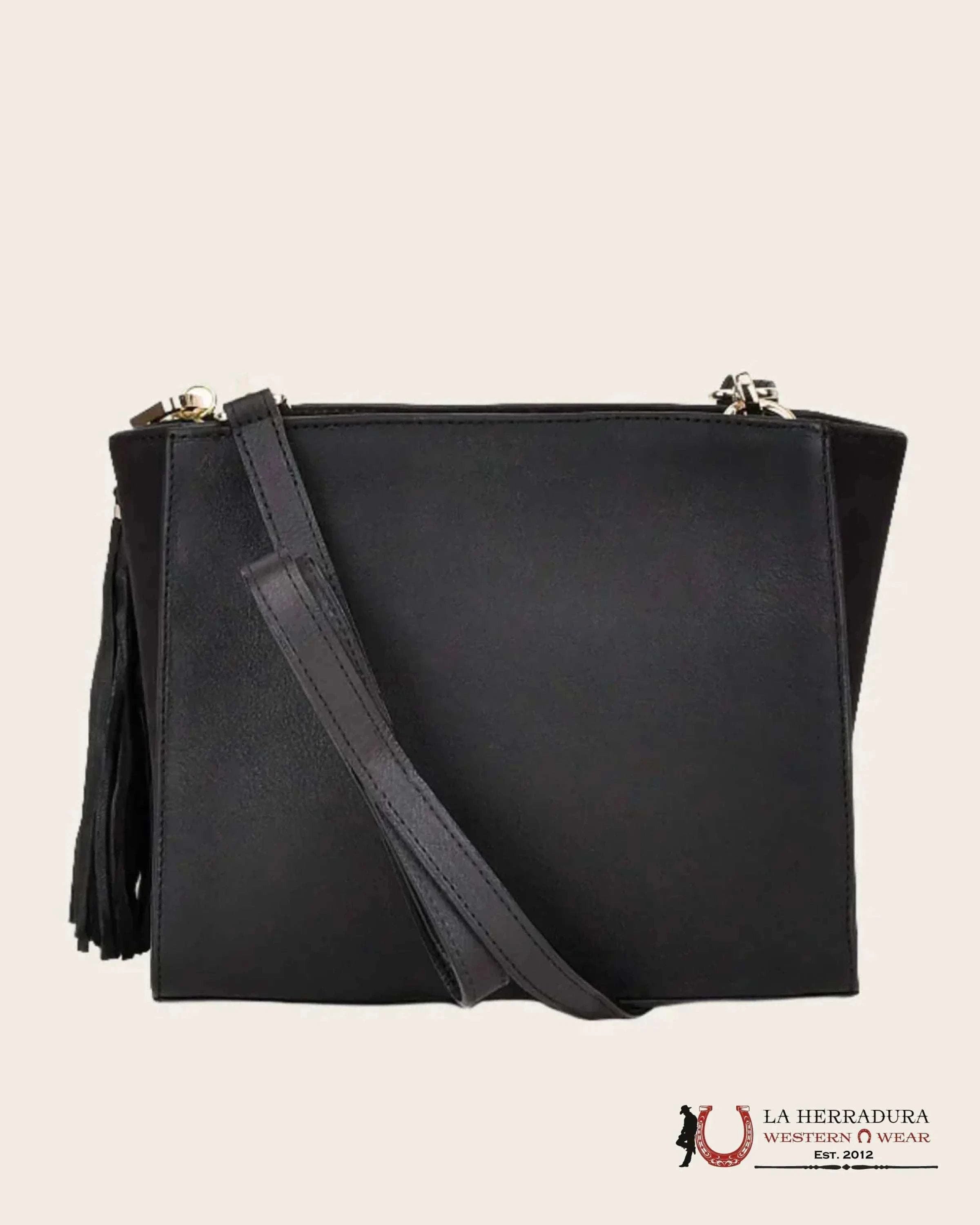 Cuadra Mantarraya Black Studs Bag Ropa Mujeres