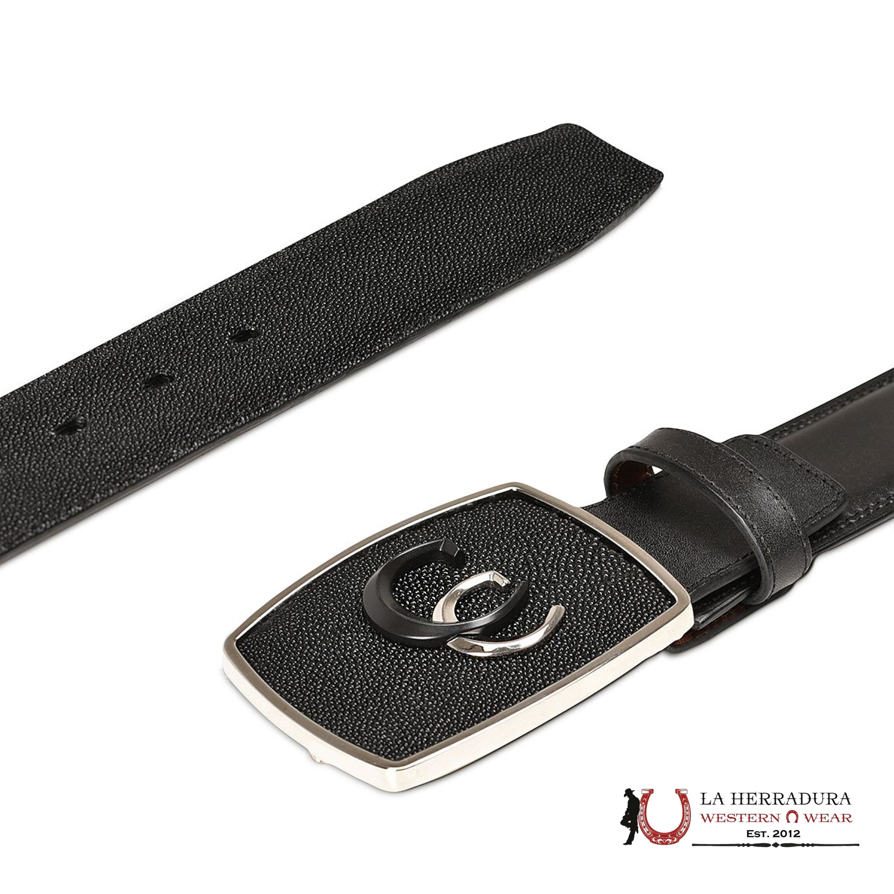 CUADRA MANTARRAYA NEGRO BELT BC315 CINTURONES HOMBRES