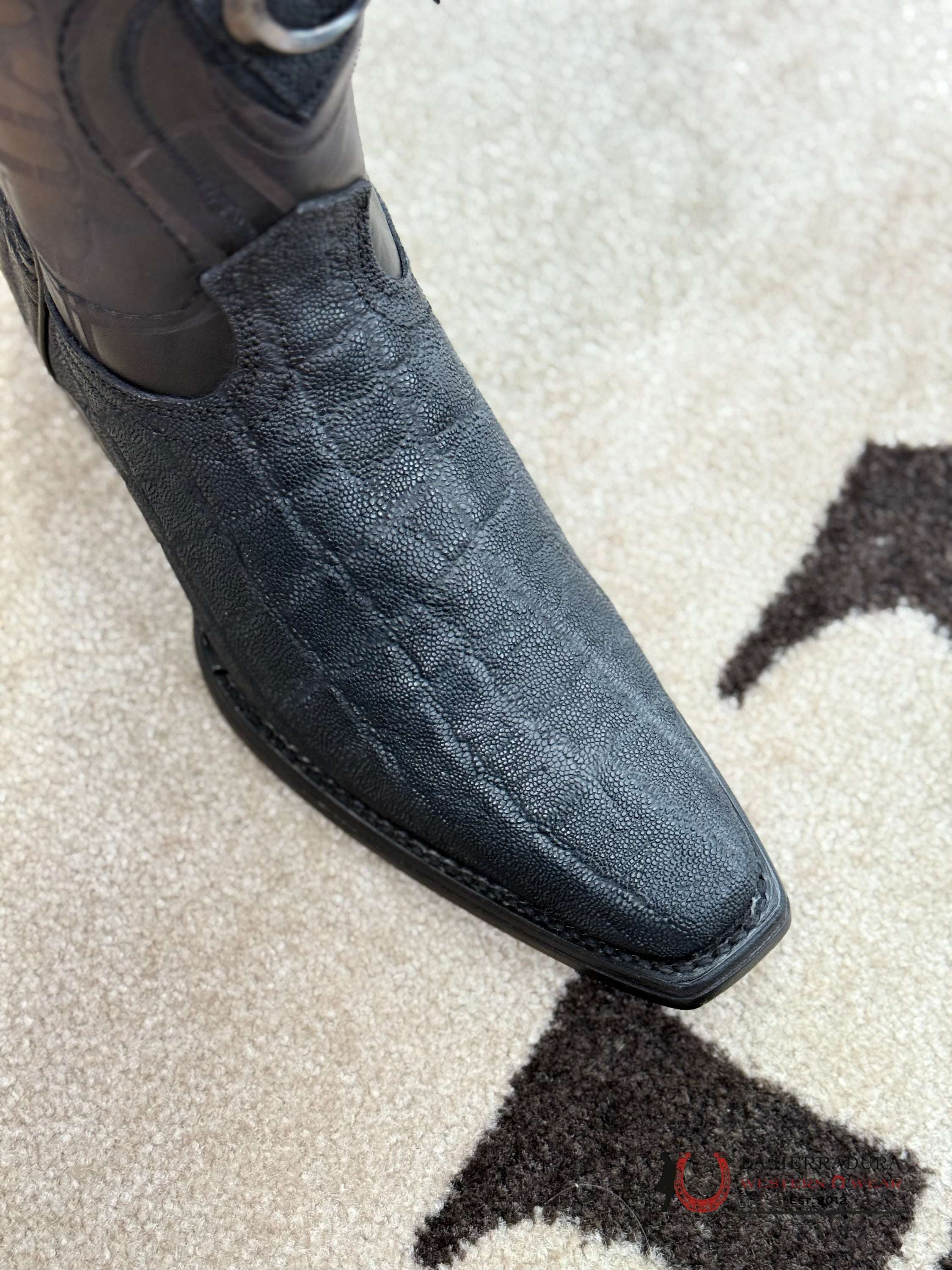 CUADRA MENS CU721 ELEFANTE NEGRO BLACK NARROW TOE BOTAS HOMBRES