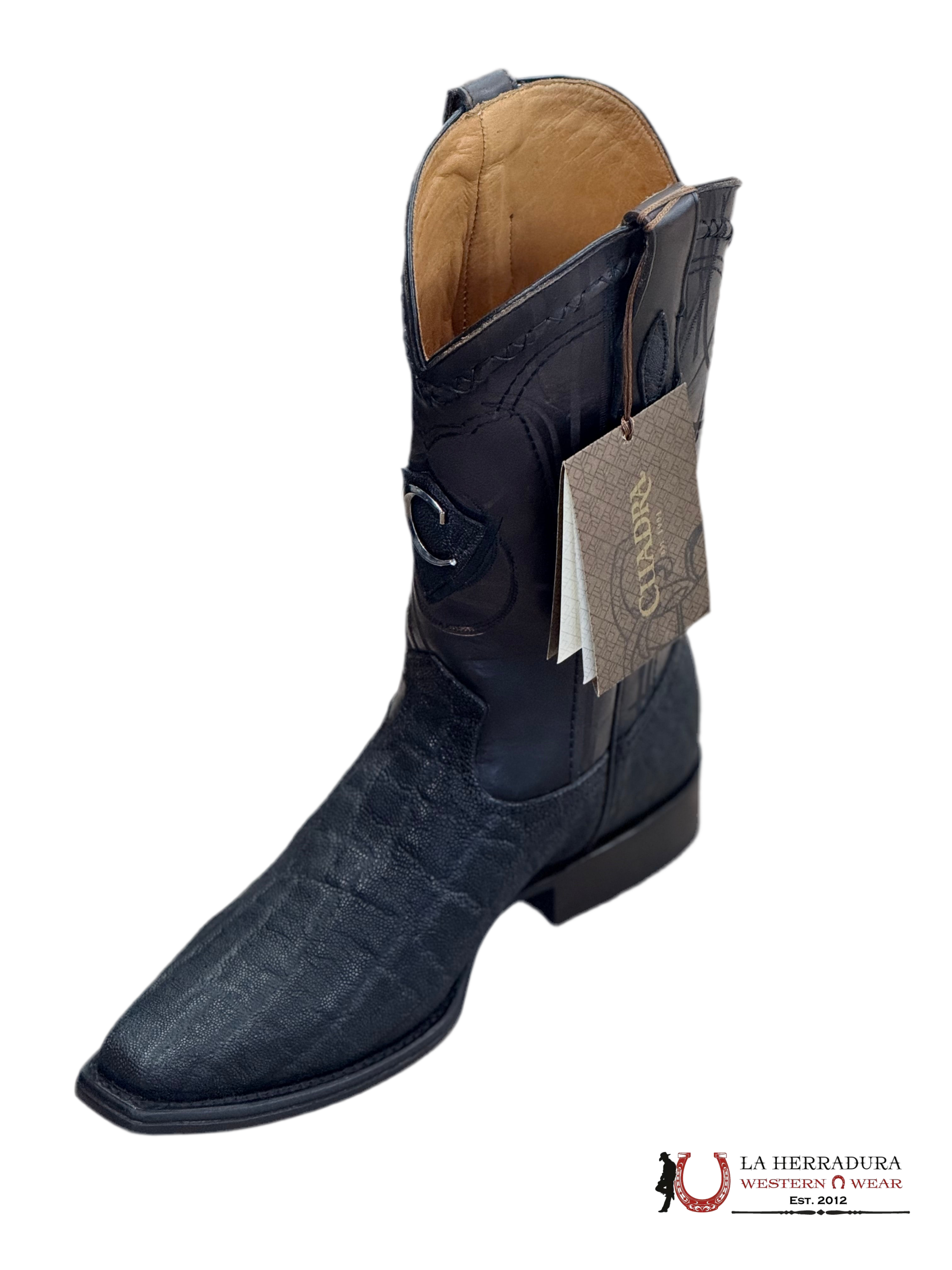 CUADRA MENS CU721 ELEFANTE NEGRO BLACK NARROW TOE BOTAS HOMBRES