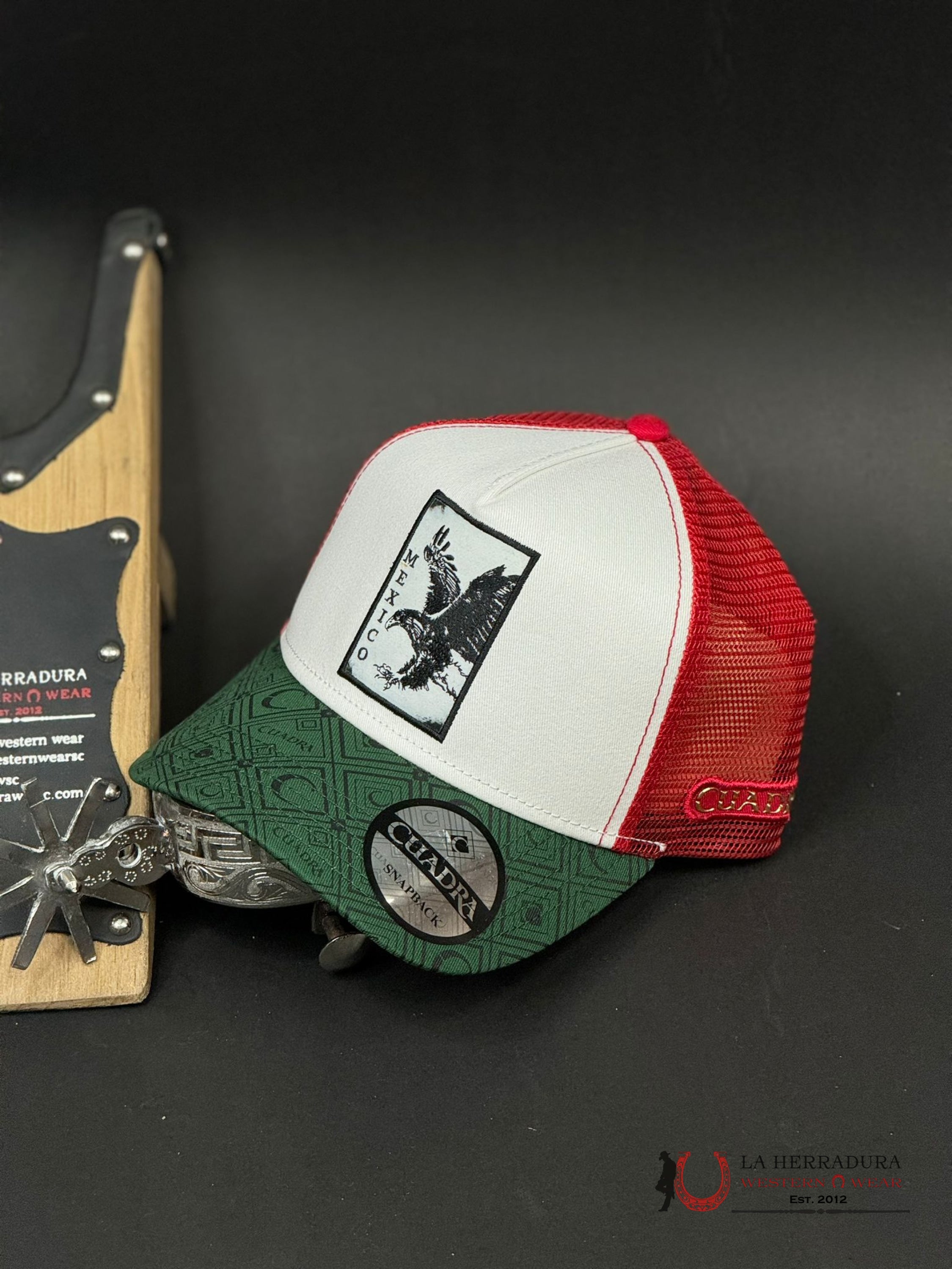 Cuadra Mexico Color Eagle Cap Caps Mens Gorras Hombres