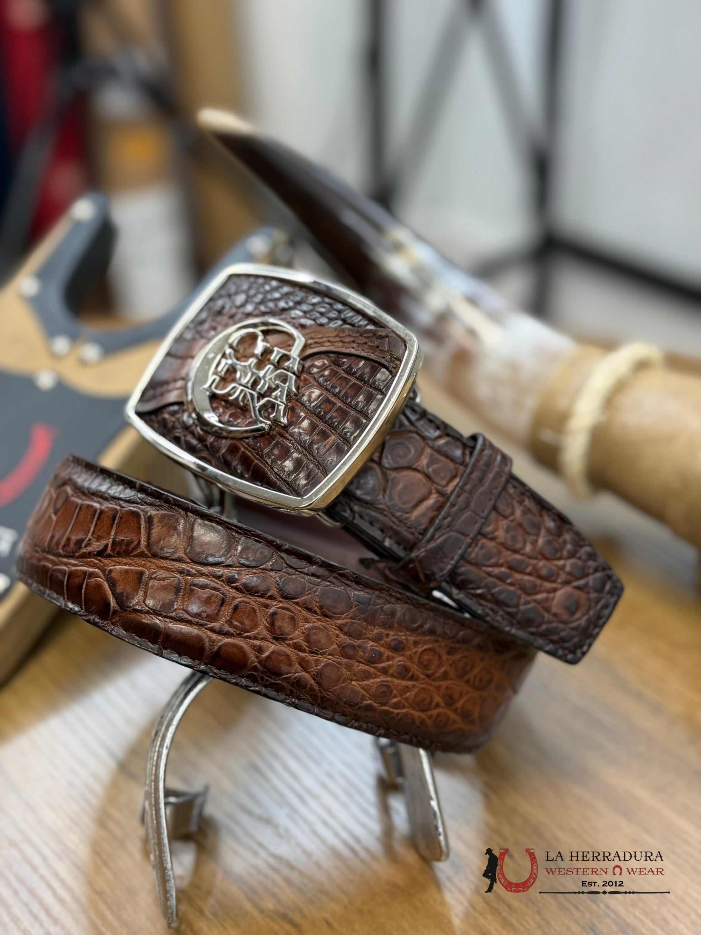 Cuadra Moreleti Lomo Belly Complete Honey Belt Cinturones Hombres