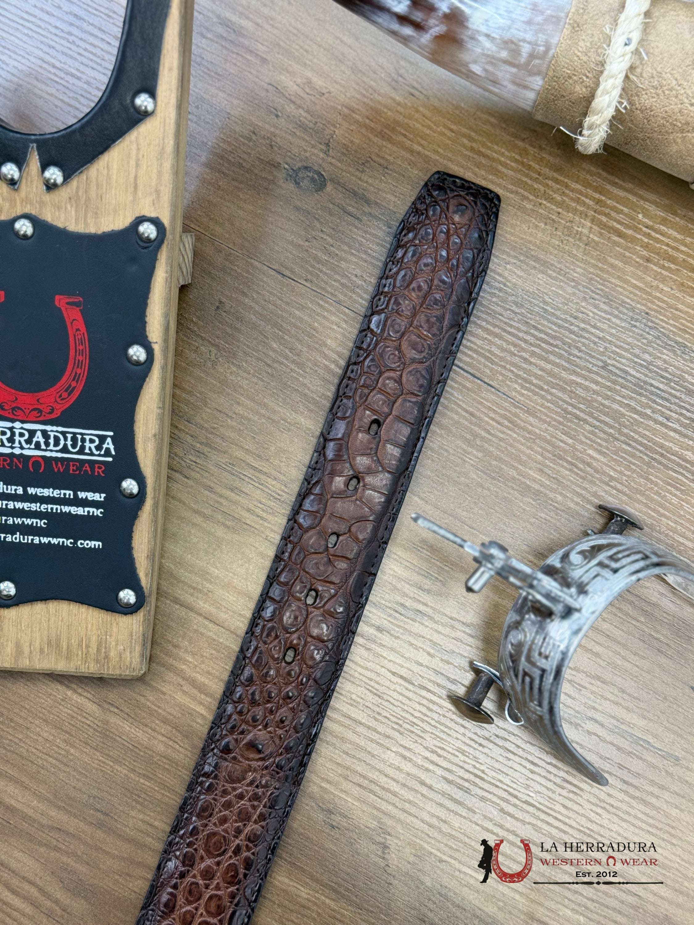 Cuadra Moreleti Lomo Belly Complete Honey Belt Cinturones Hombres