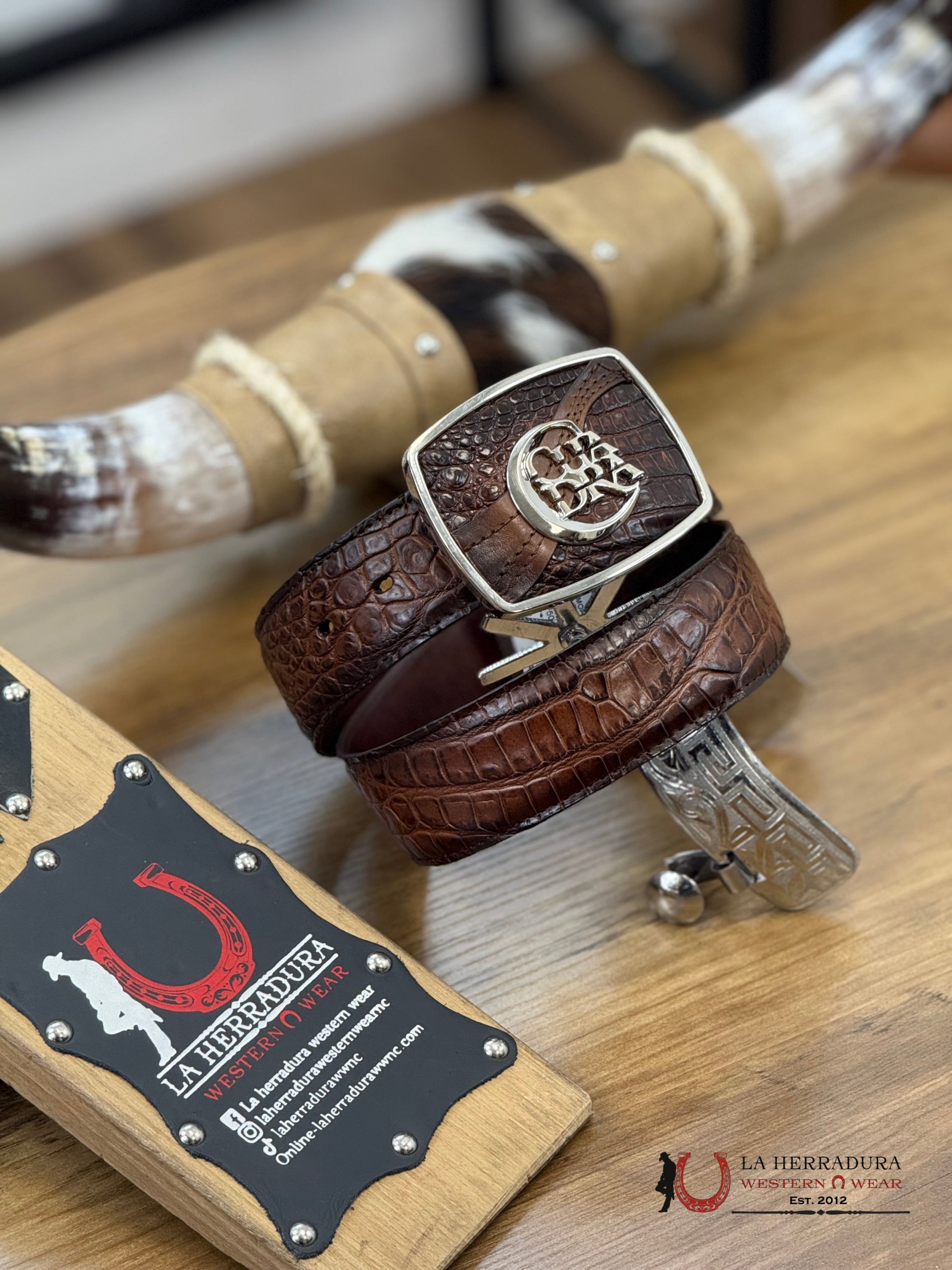 Cuadra Moreleti Lomo Belly Complete Honey Belt Cinturones Hombres