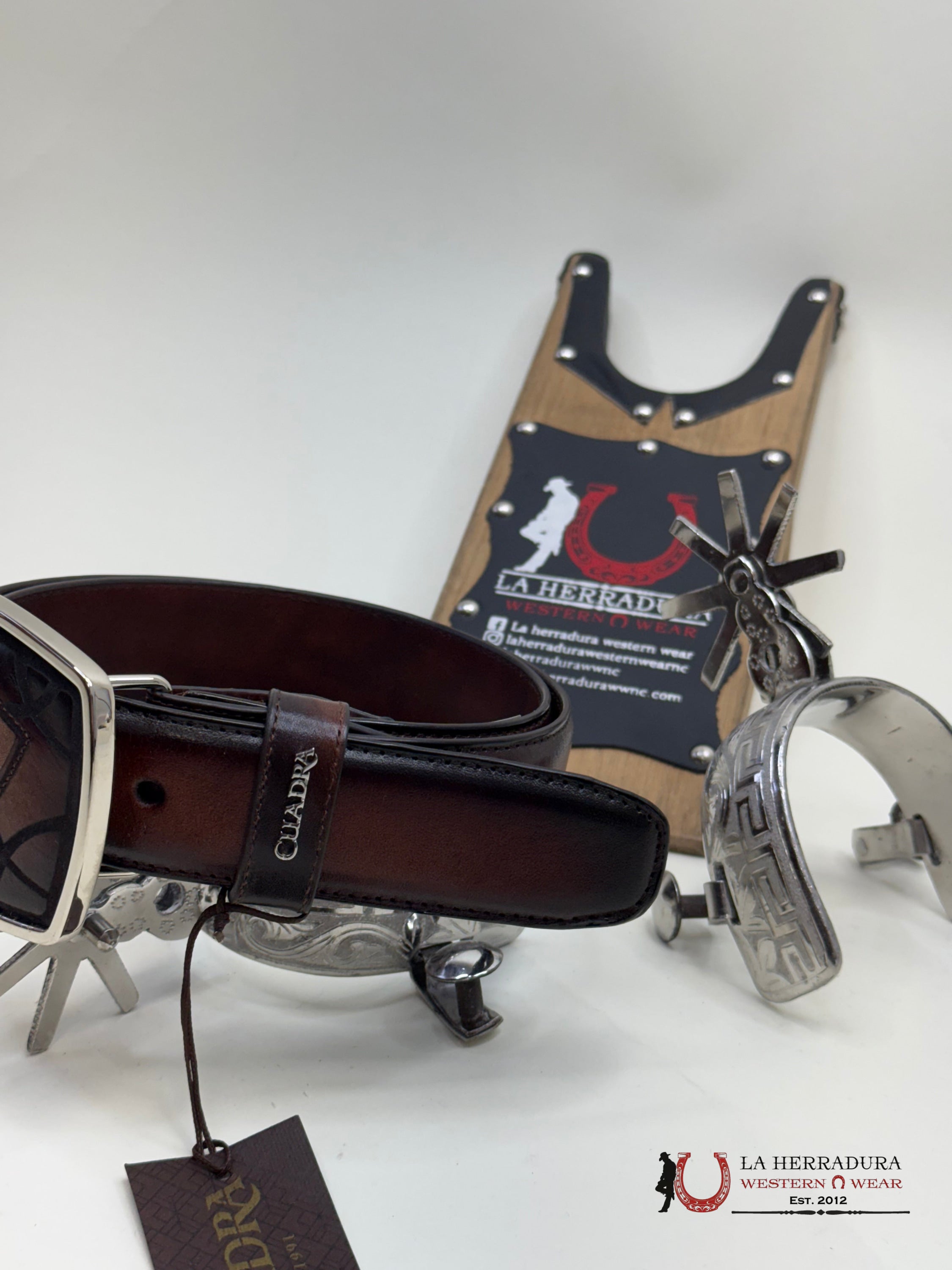 Cuadra Piel Sillero Vasco Chestnut Belt Cinturones Hombres