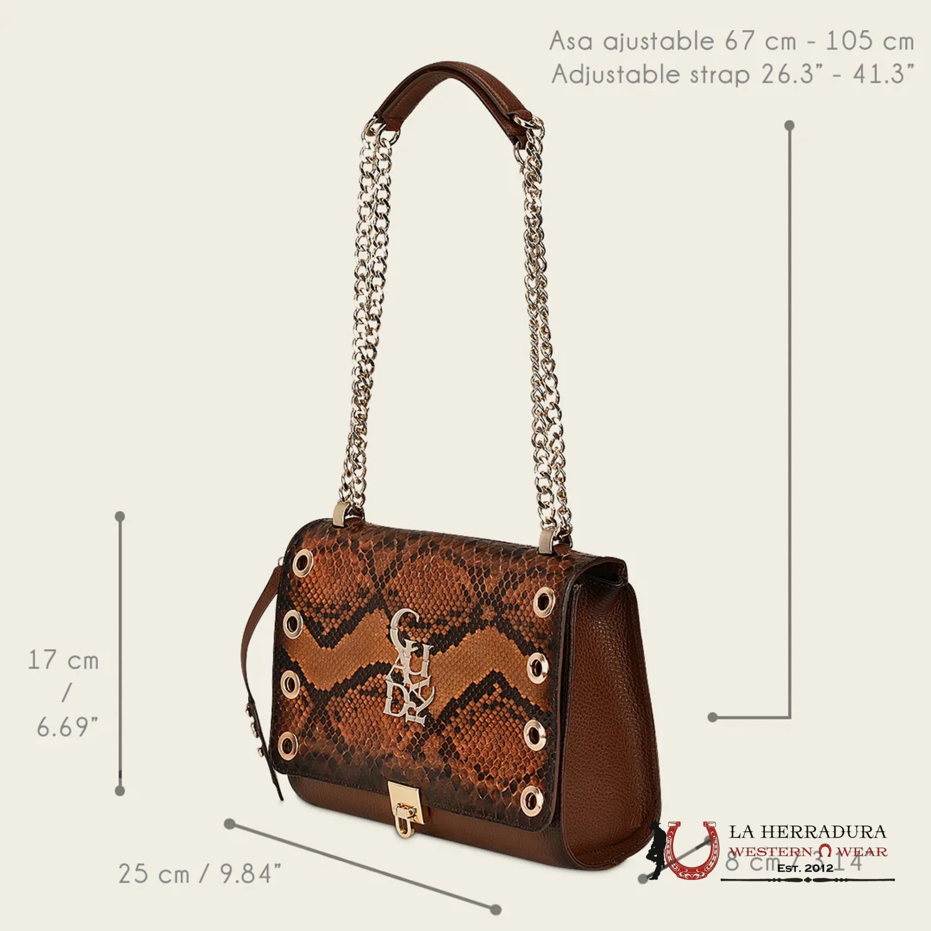 Cuadra Piton Belly Monaco Miel Cross Body Ropa Mujeres