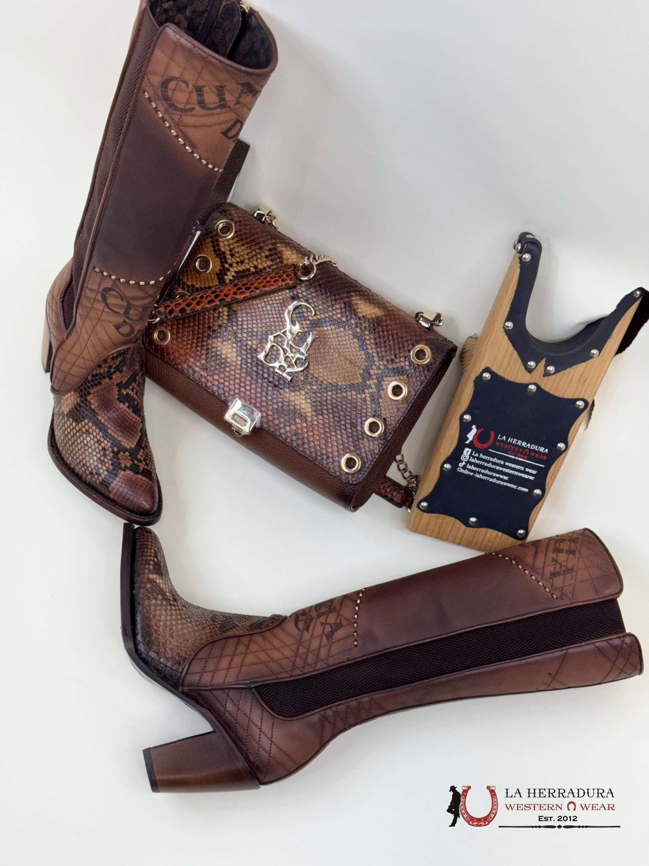 Cuadra Piton Belly Monaco Miel Cross Body Ropa Mujeres