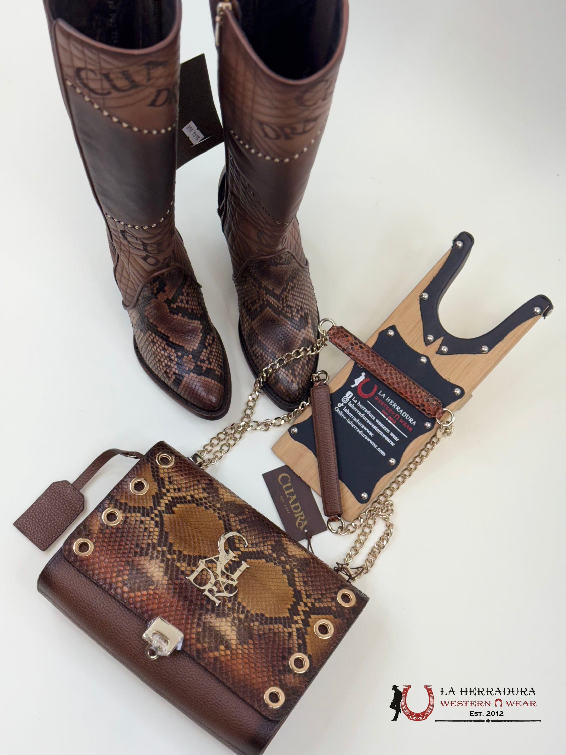 Cuadra Piton Belly Monaco Miel Cross Body Ropa Mujeres