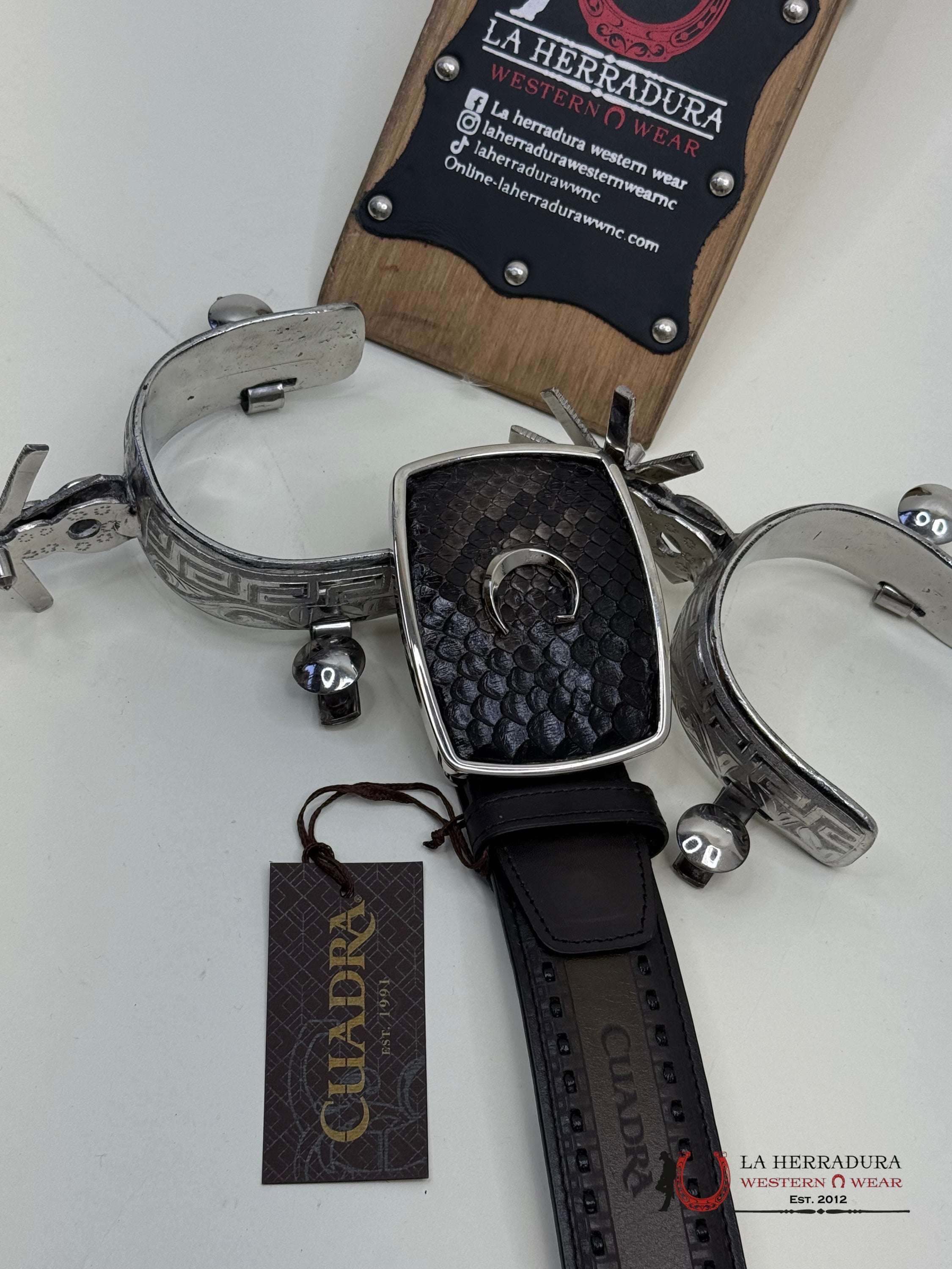 Cuadra Piton Belly Verona Belt Cinturones Hombres