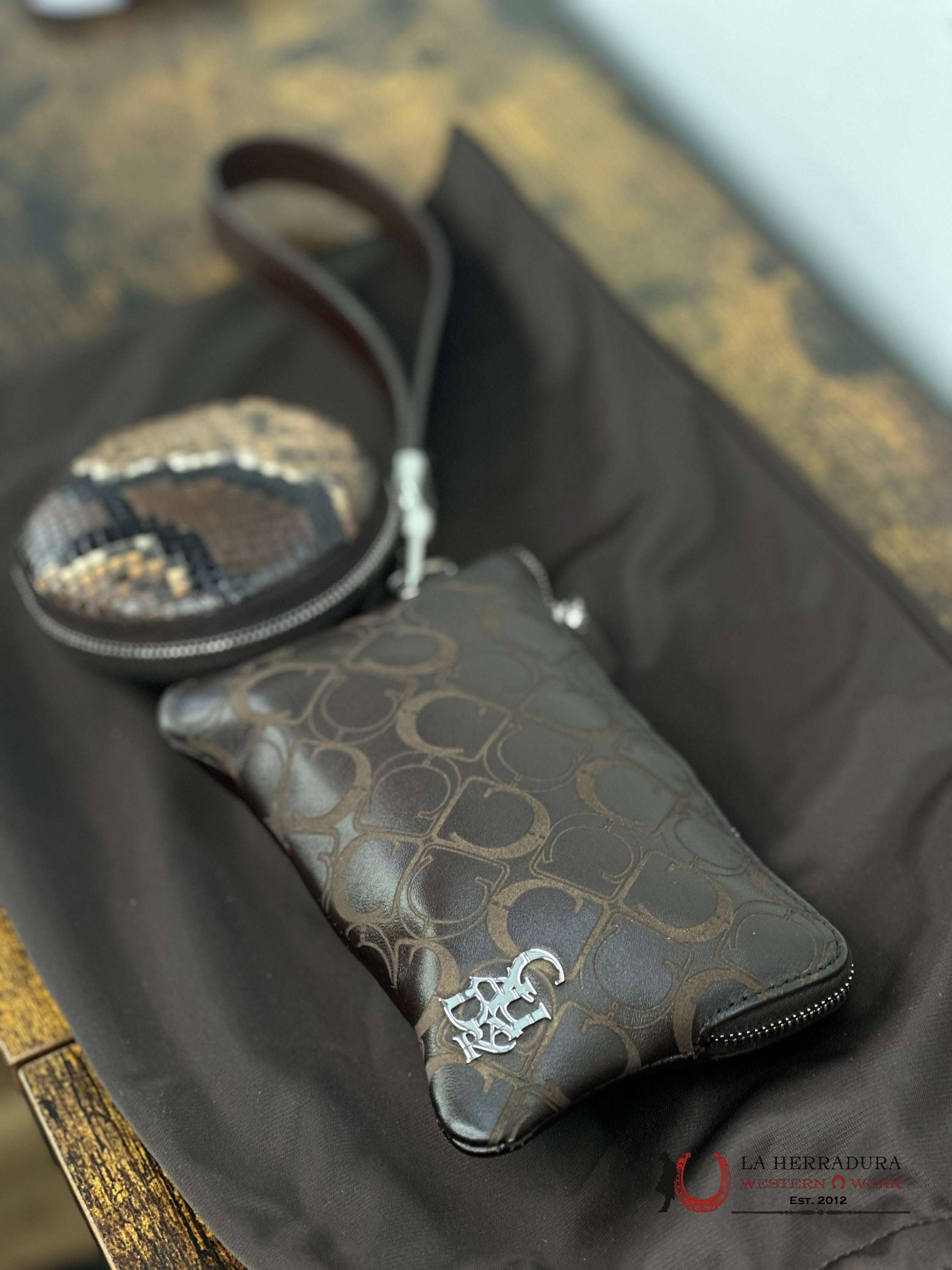 Cuadra Python Brown Wallet Ropa Mujeres