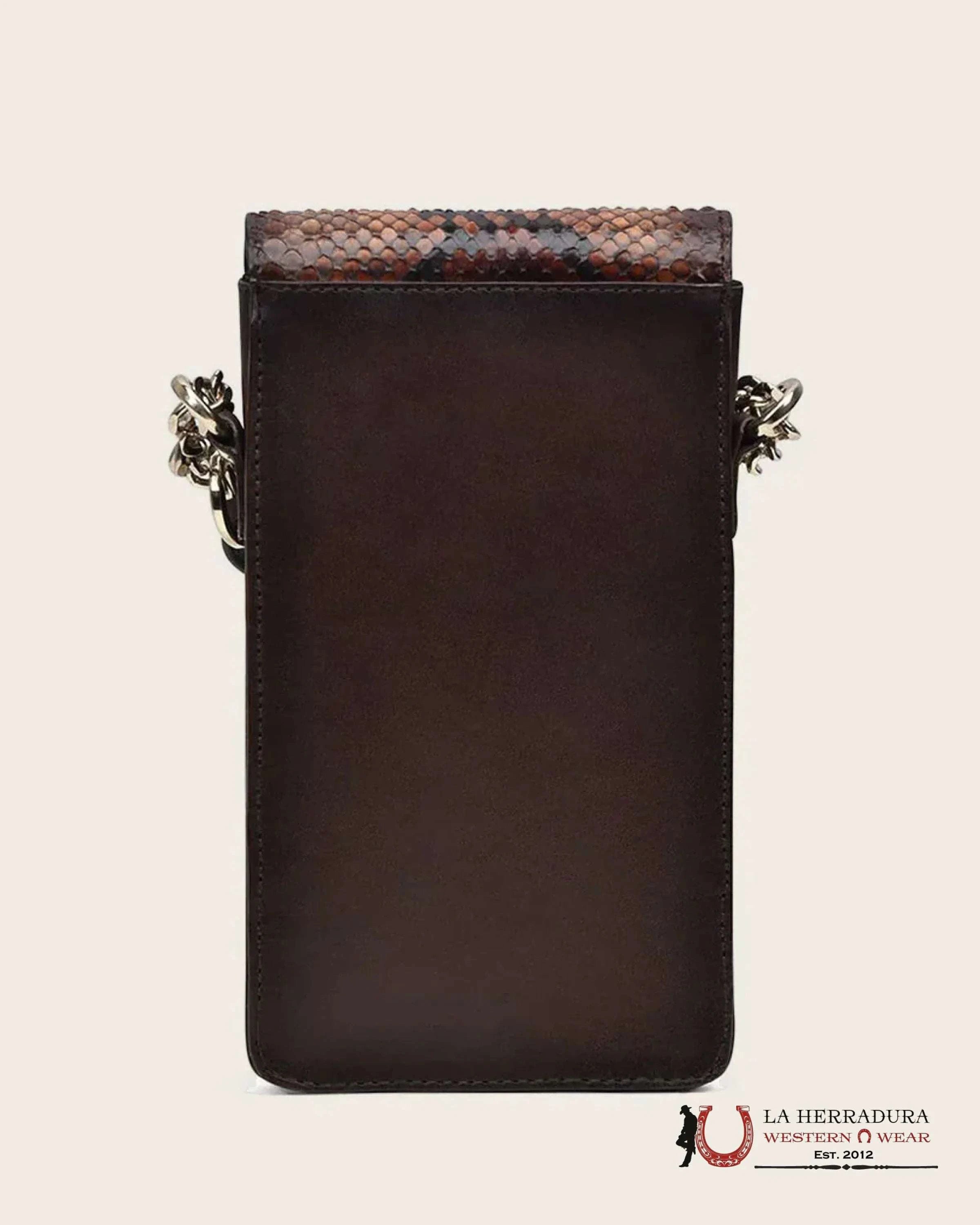Cuadra Python Chestnut Glazed Verona Bag Ropa Mujeres