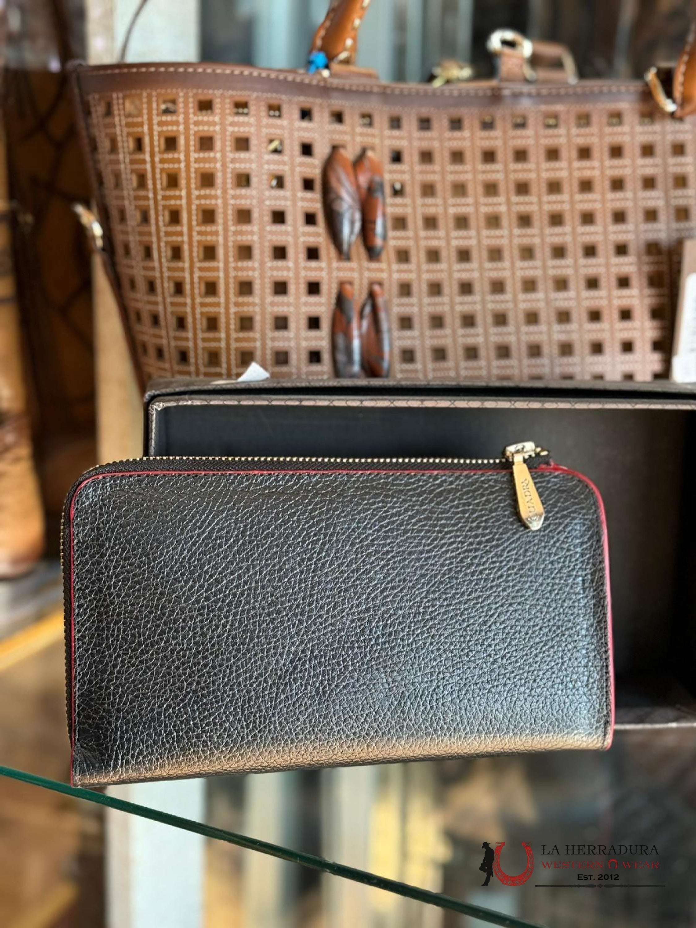 Cuadra Res Black Red Wallet Ropa Mujeres
